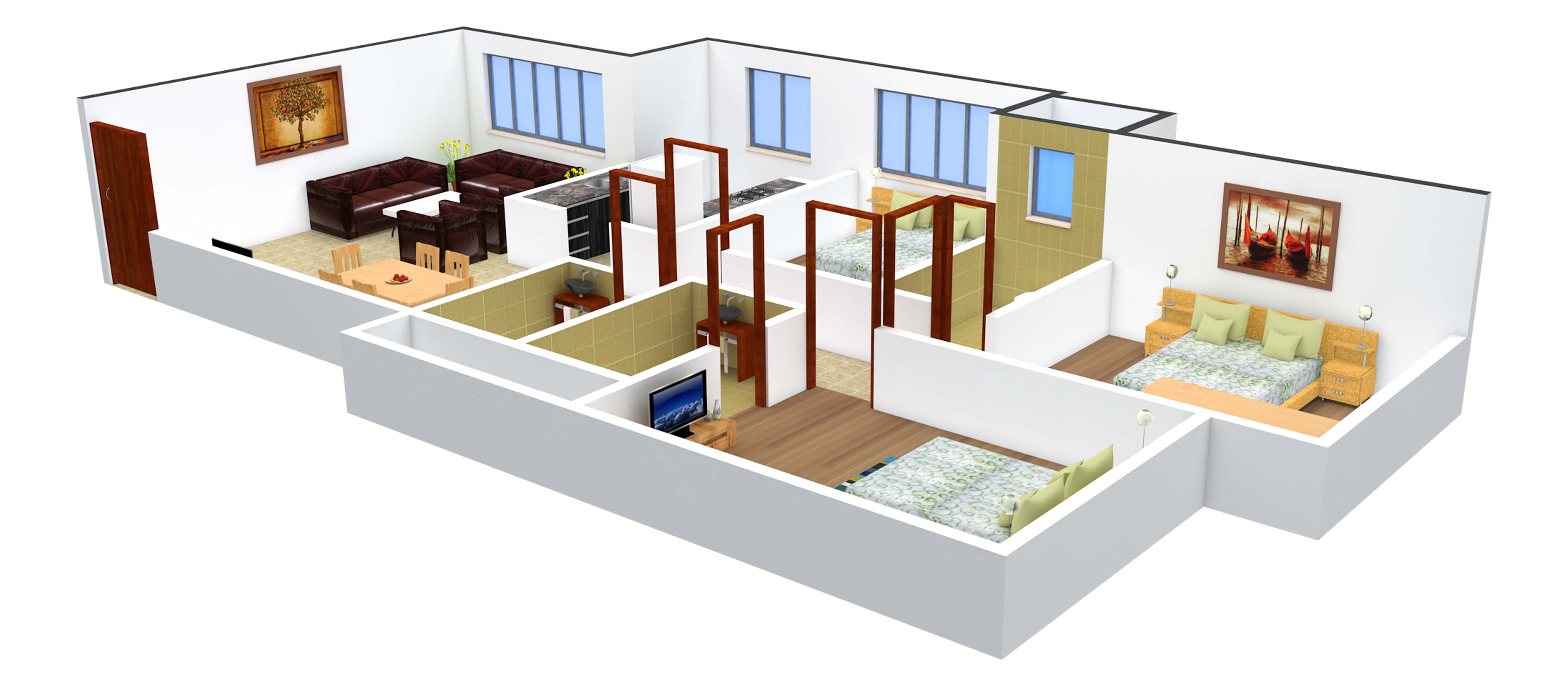 3DFloorPlan of Kabra Argentum