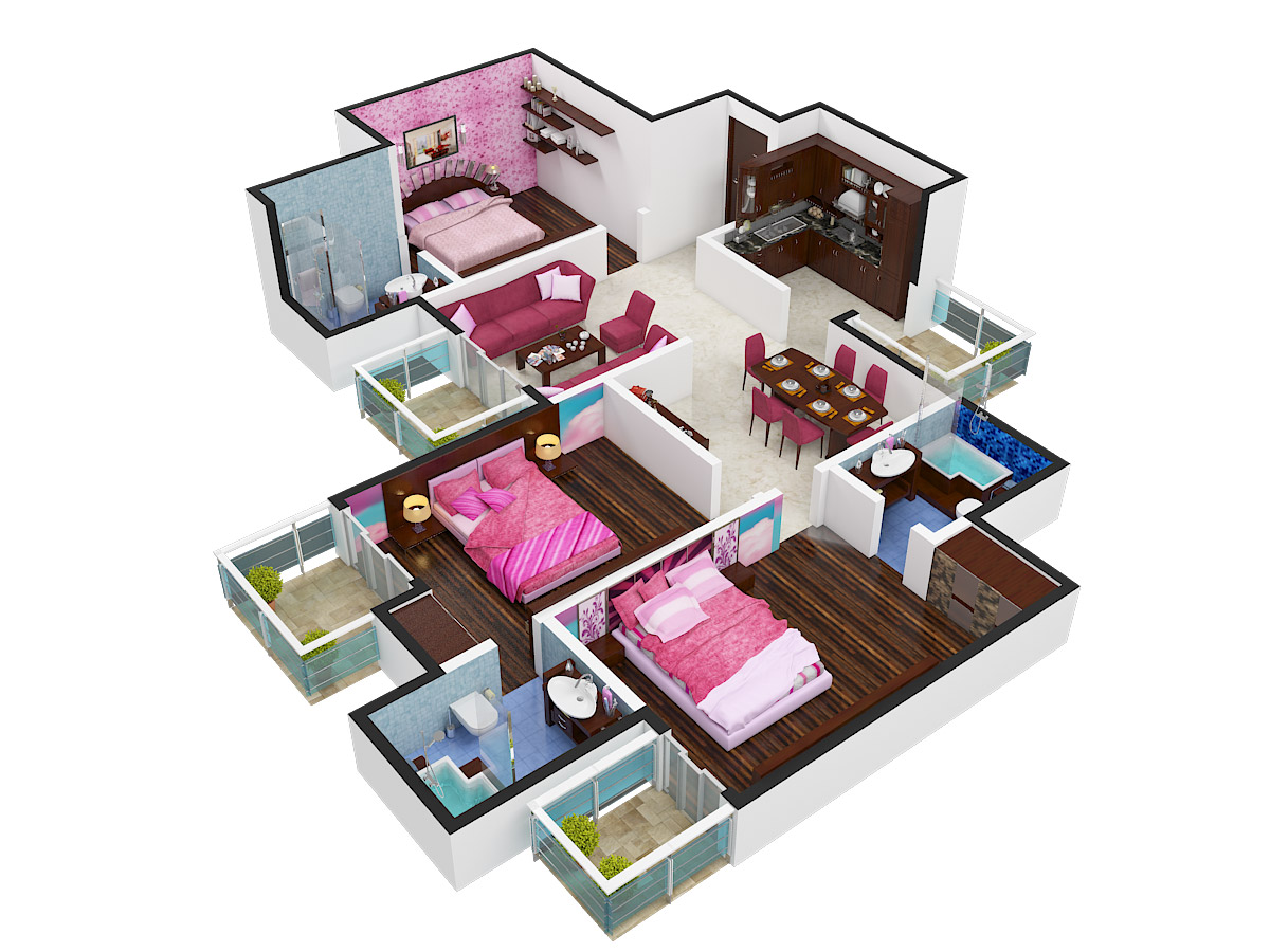 3DFloorPlan of Mapsko Casa Bella
