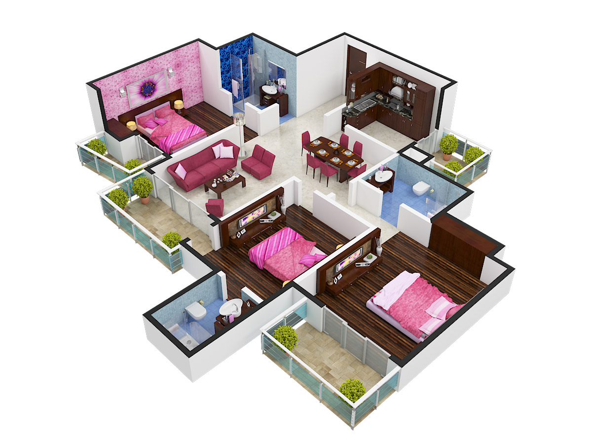 3DFloorPlan of Mapsko Casa Bella