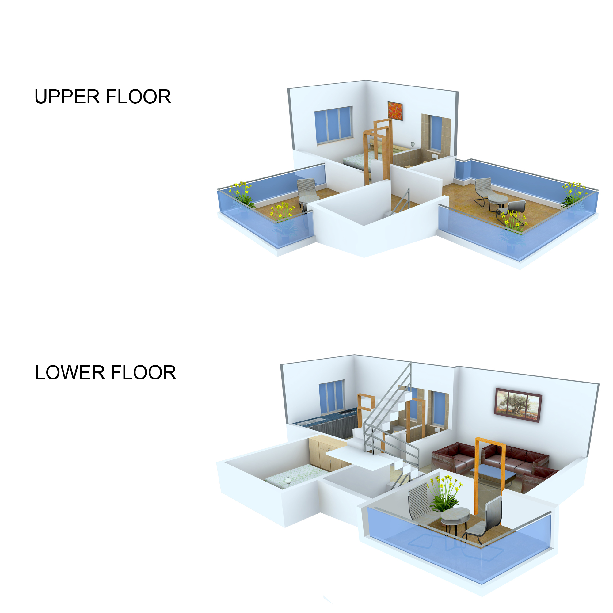3DFloorPlan of Panvelkar Serene Villas