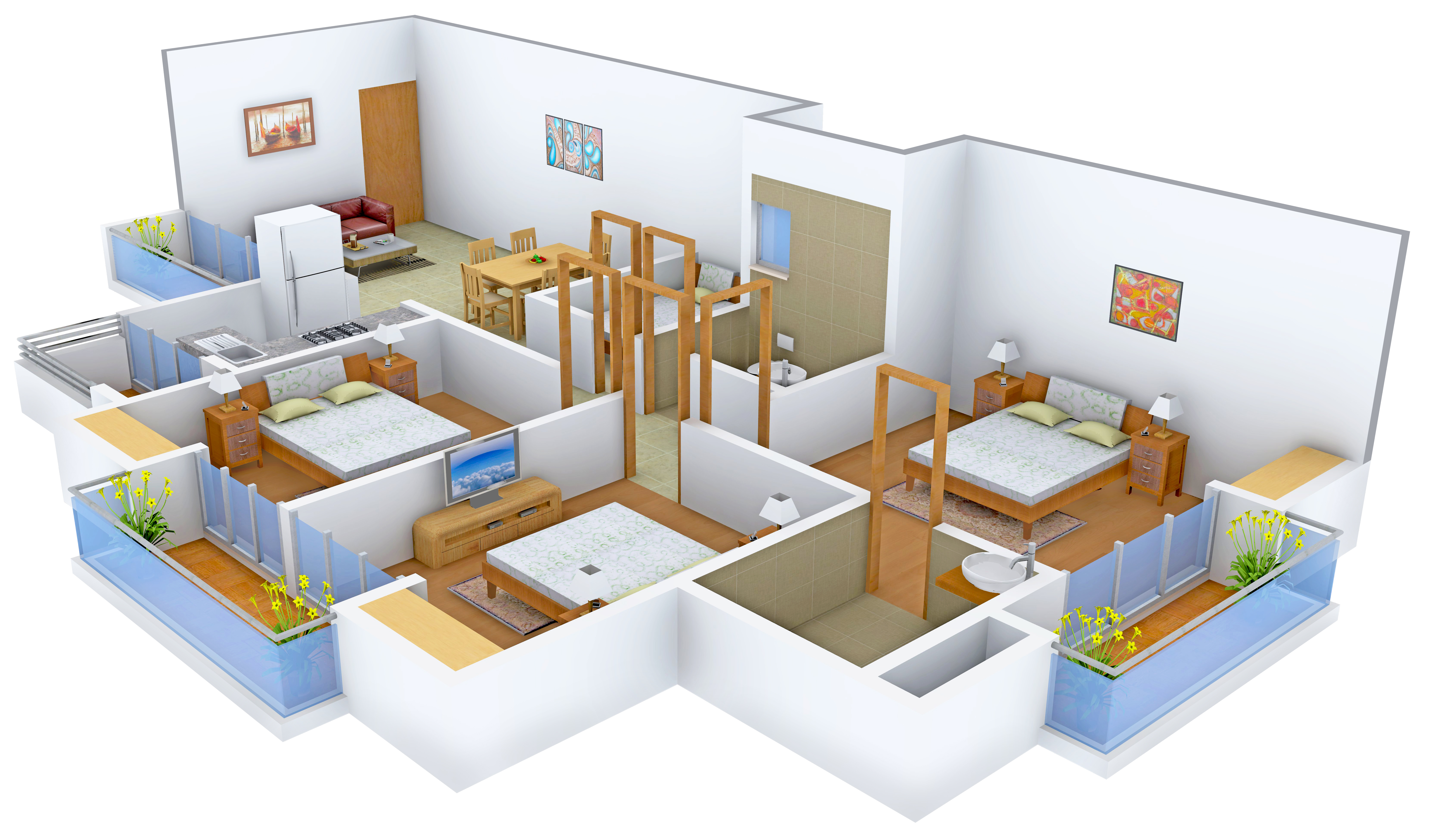 3DFloorPlan of The Antriksh Forest