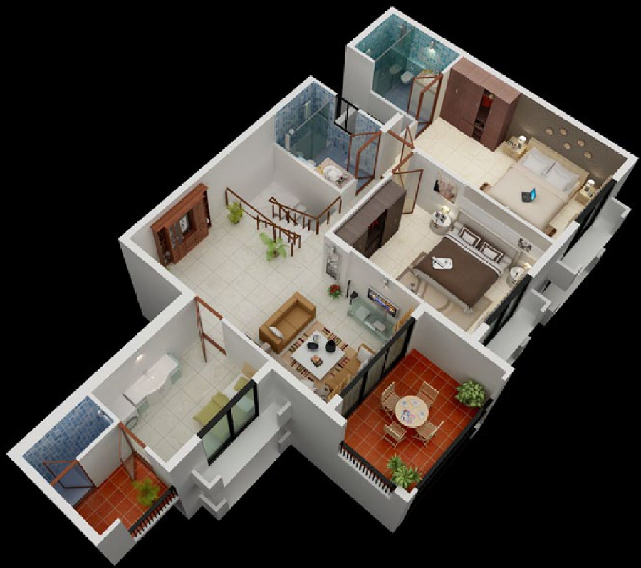 Upper Level Duplex Plan Upper Level Duplex Plan