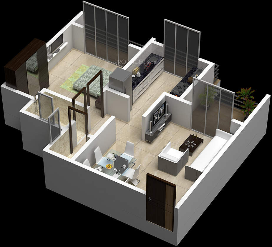 3DFloorPlan of OSSK Sai Sharnam