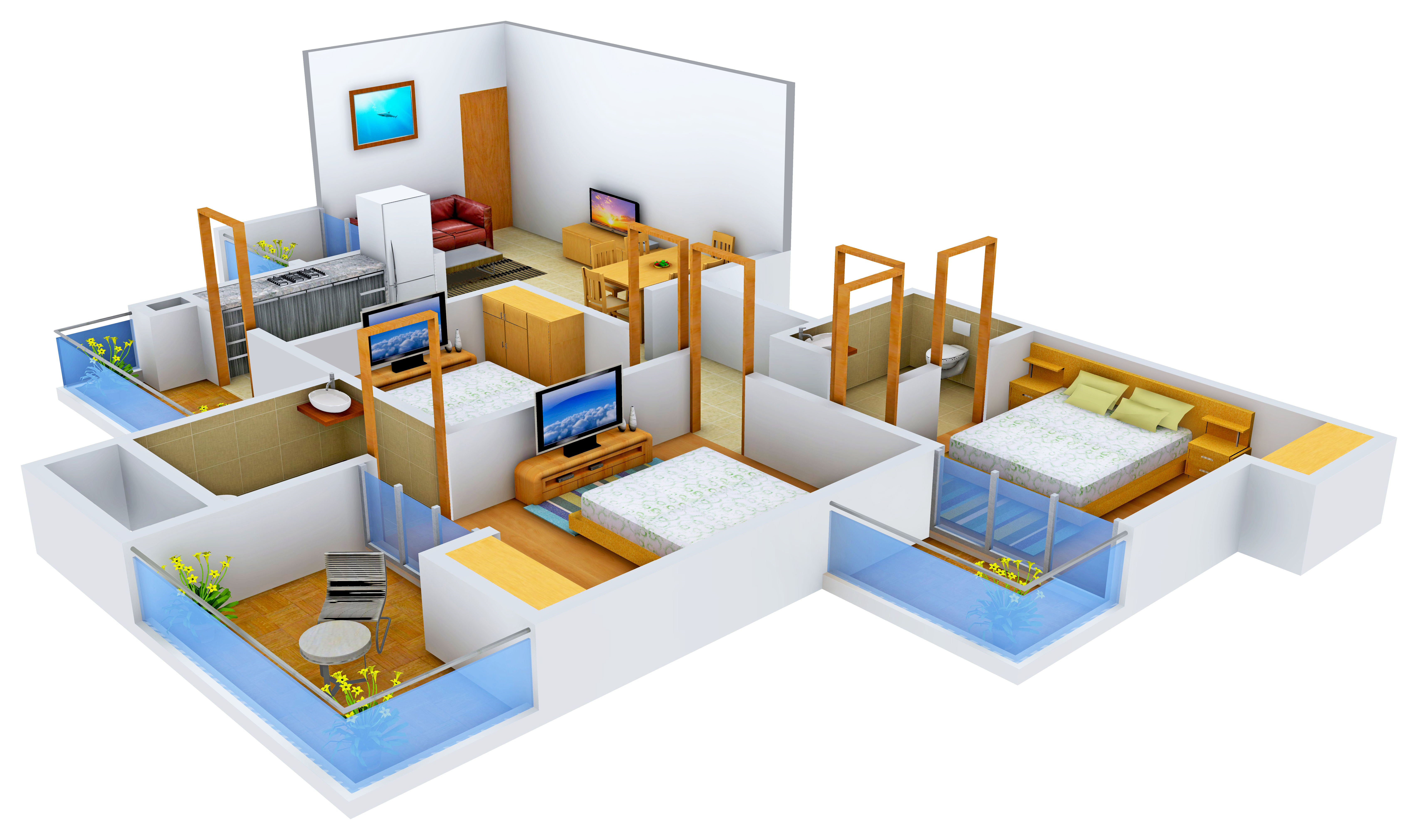 3DFloorPlan of JM Aroma
