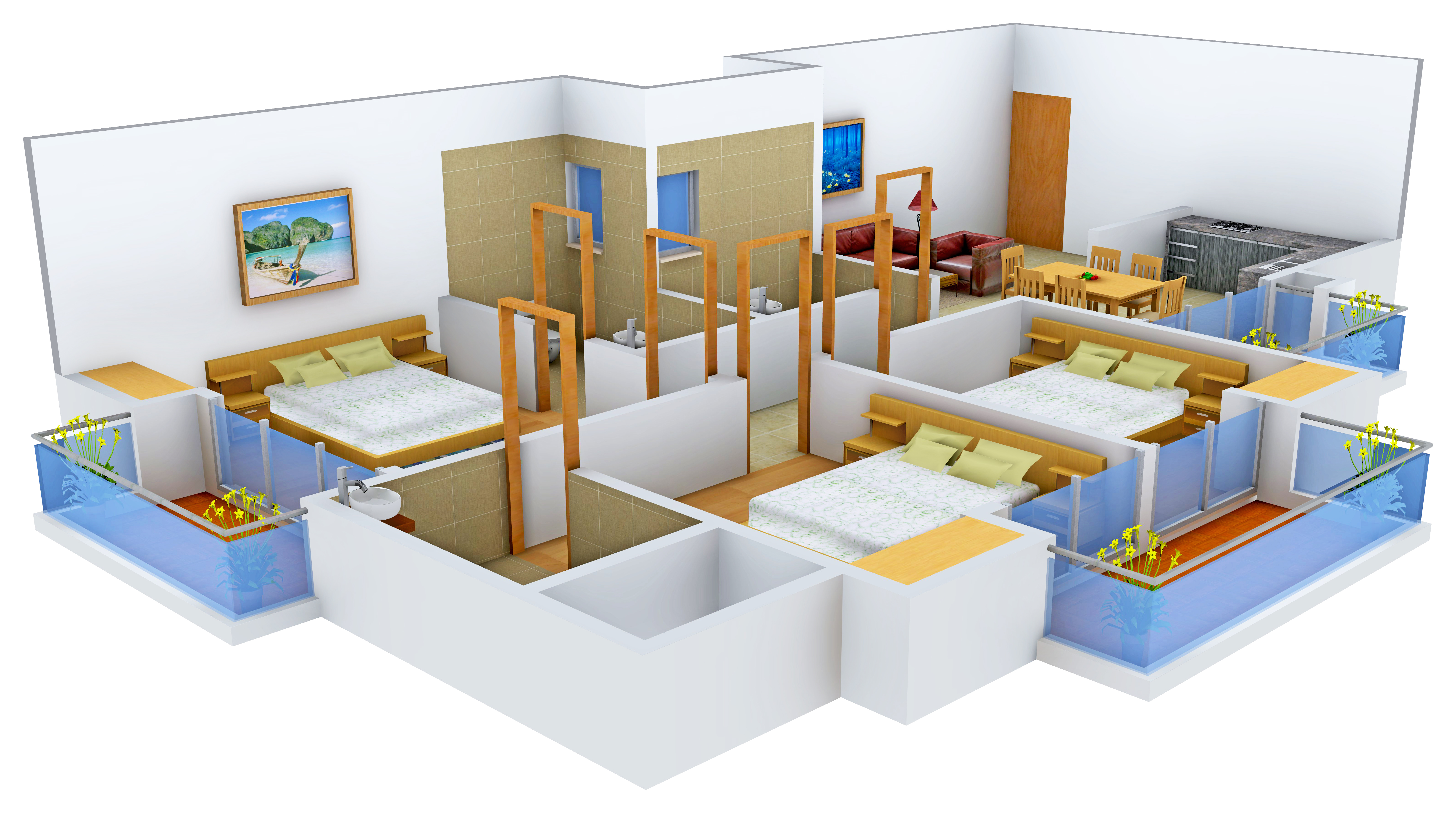 3DFloorPlan of JM Aroma