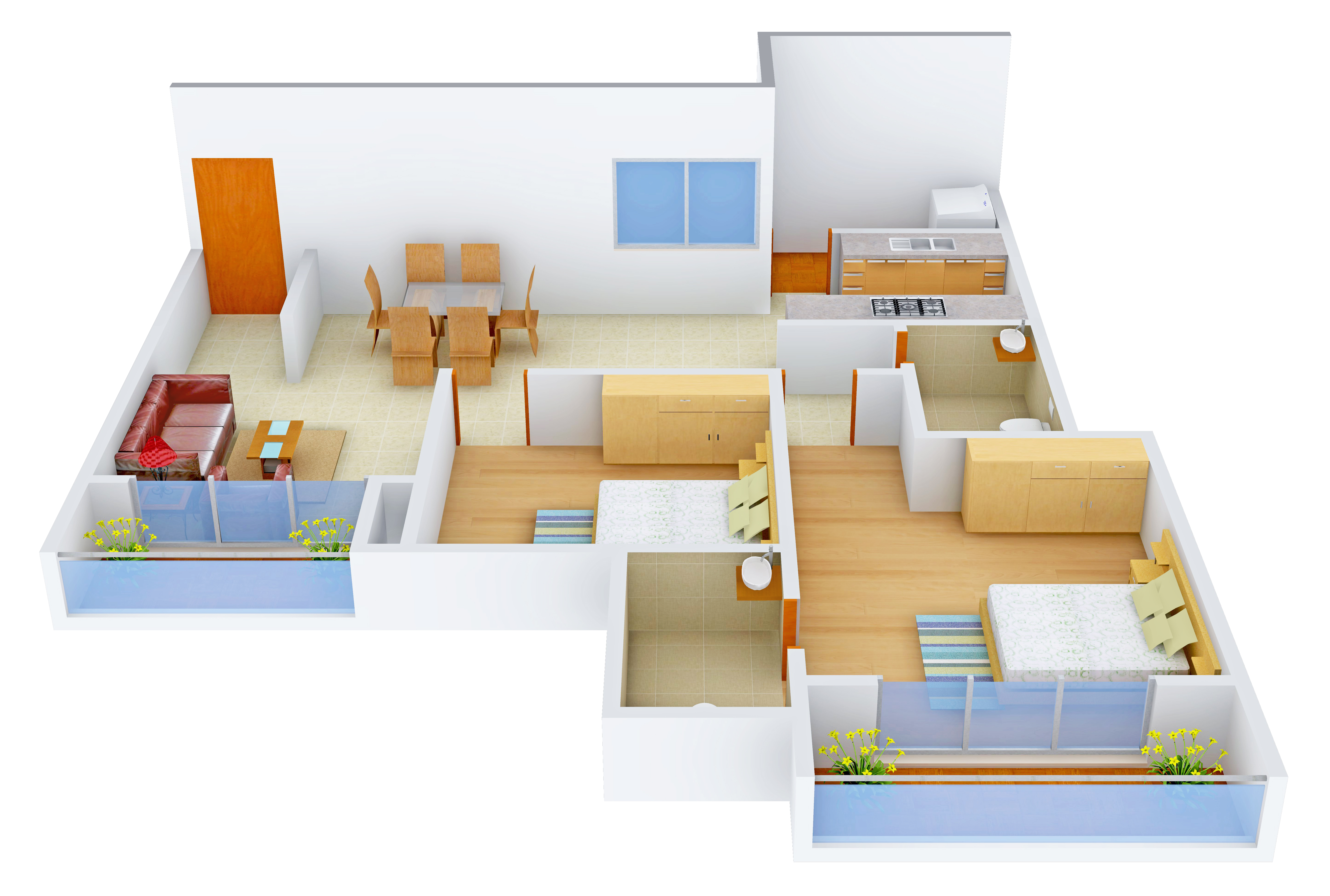 3DFloorPlan of Nitesh Columbus Square