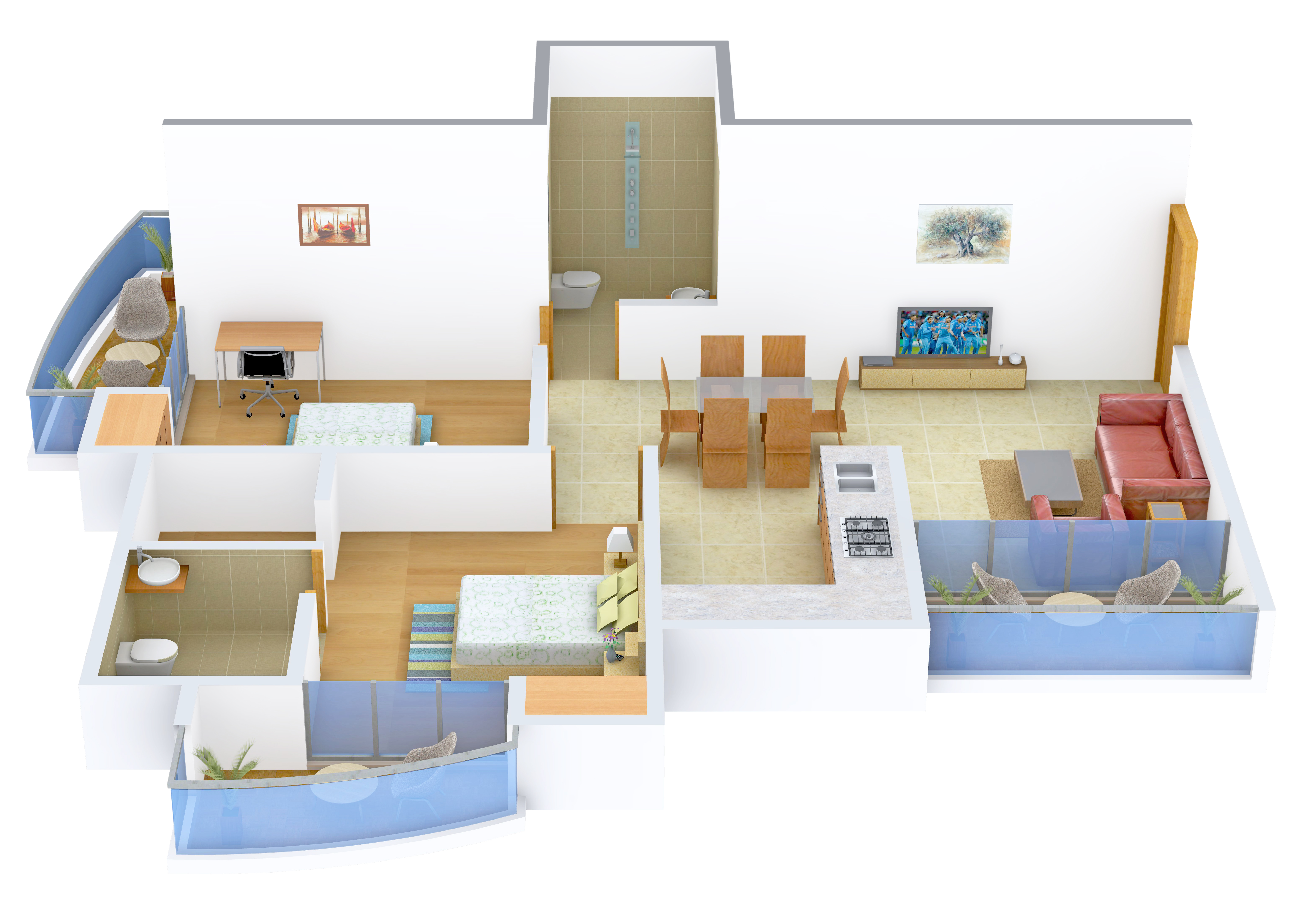 3DFloorPlan of The Antriksh Nature