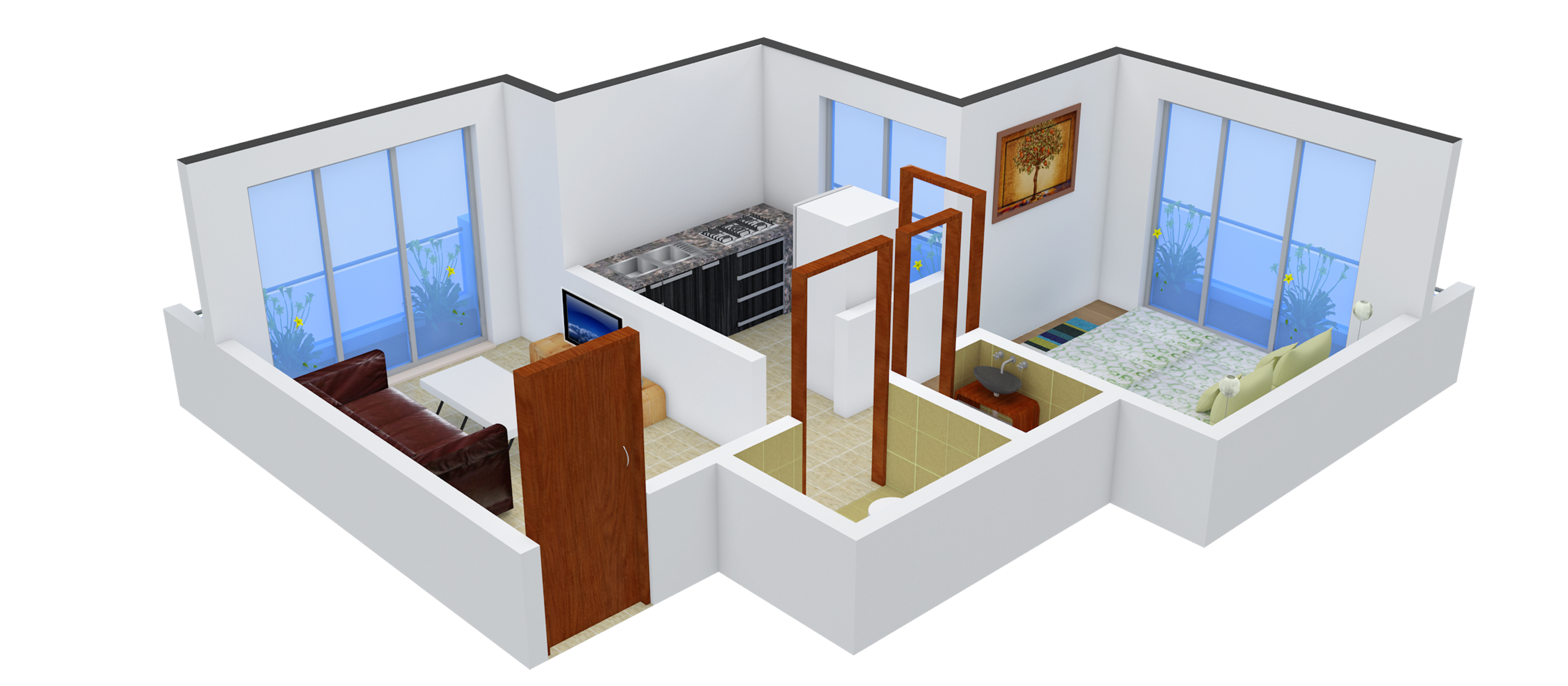 3DFloorPlan of Mango 44