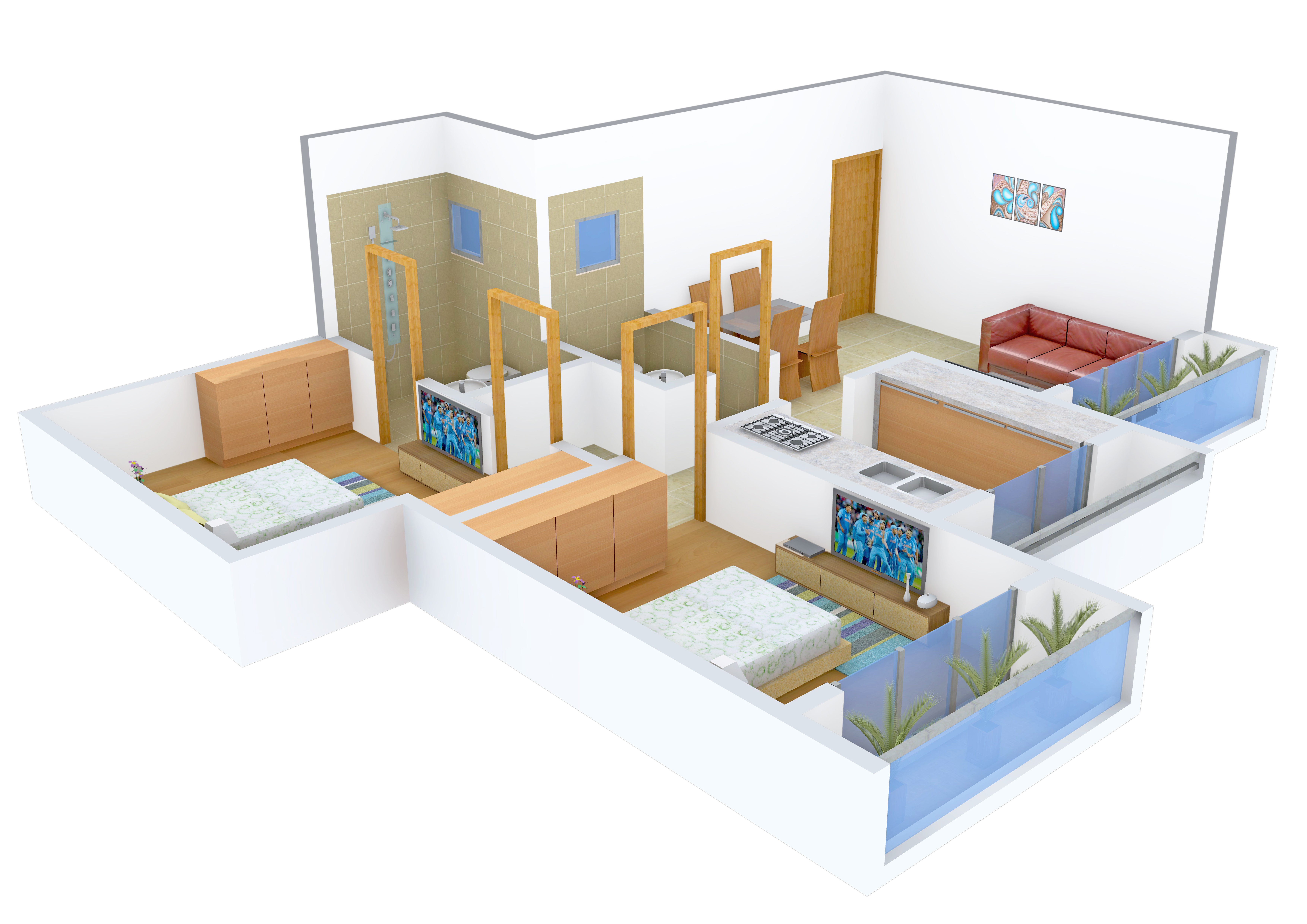 3DFloorPlan of Arihant Aloki