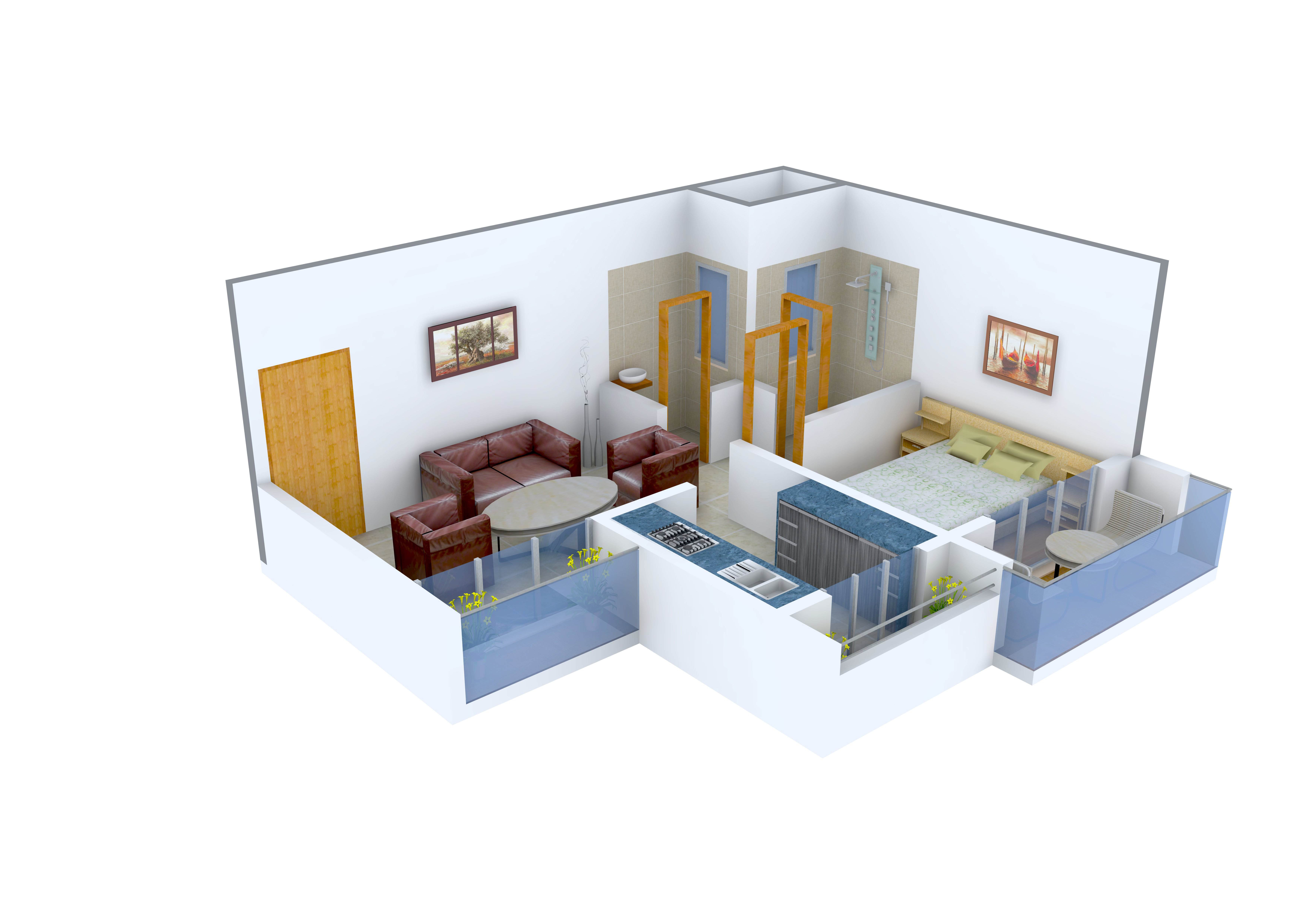 3DFloorPlan of Madhuraaj Kapaleshwar