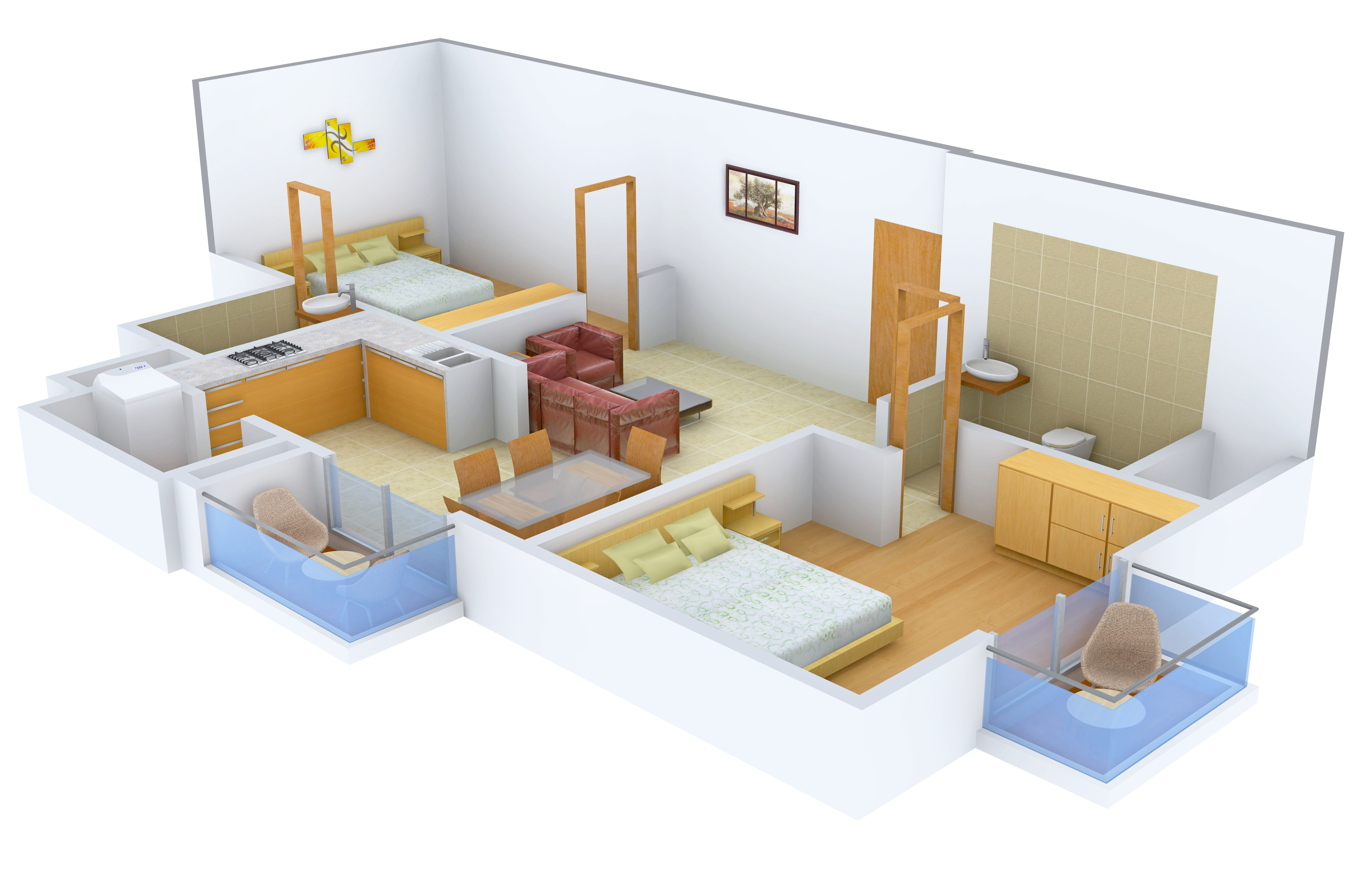 3DFloorPlan of Vahe Imperial Gardens