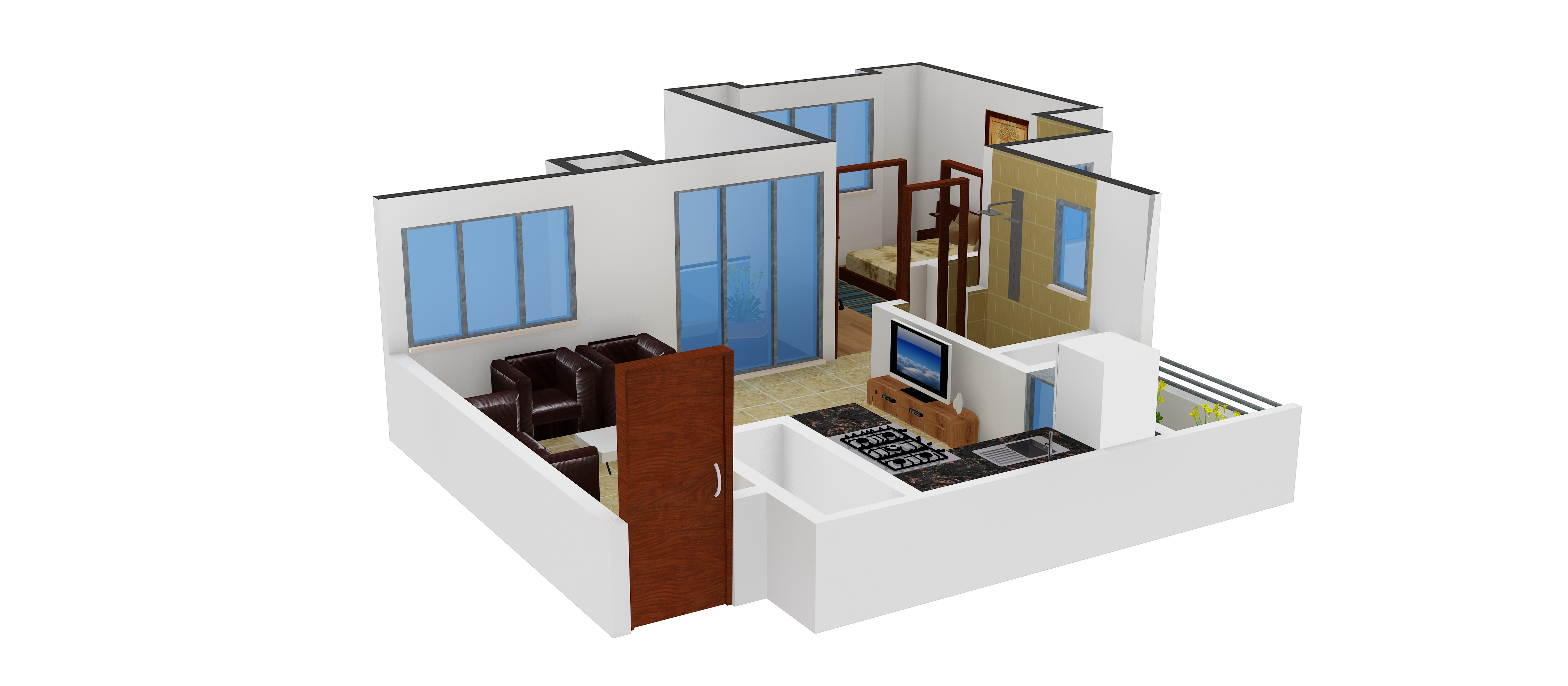 3DFloorPlan of Anshul Kanvas