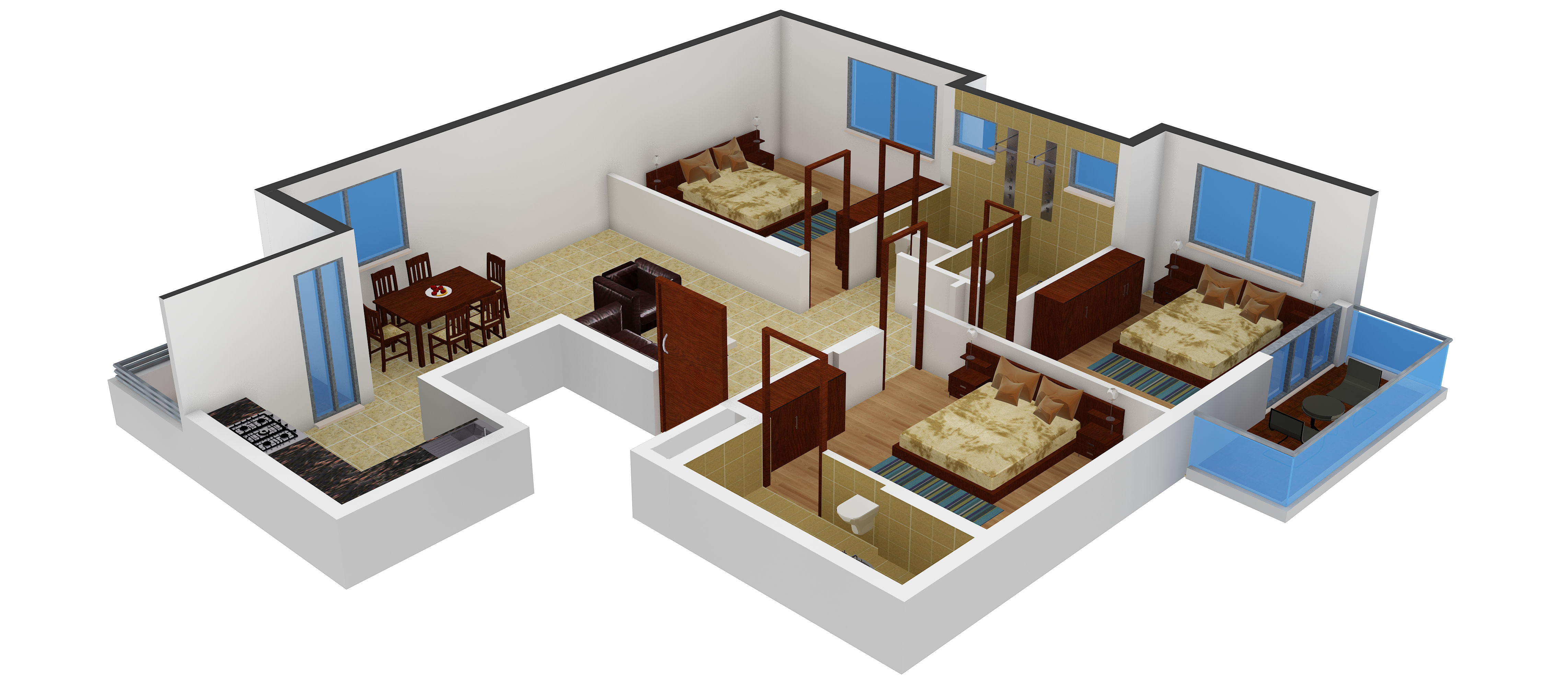 3DFloorPlan of Citilights Blessings