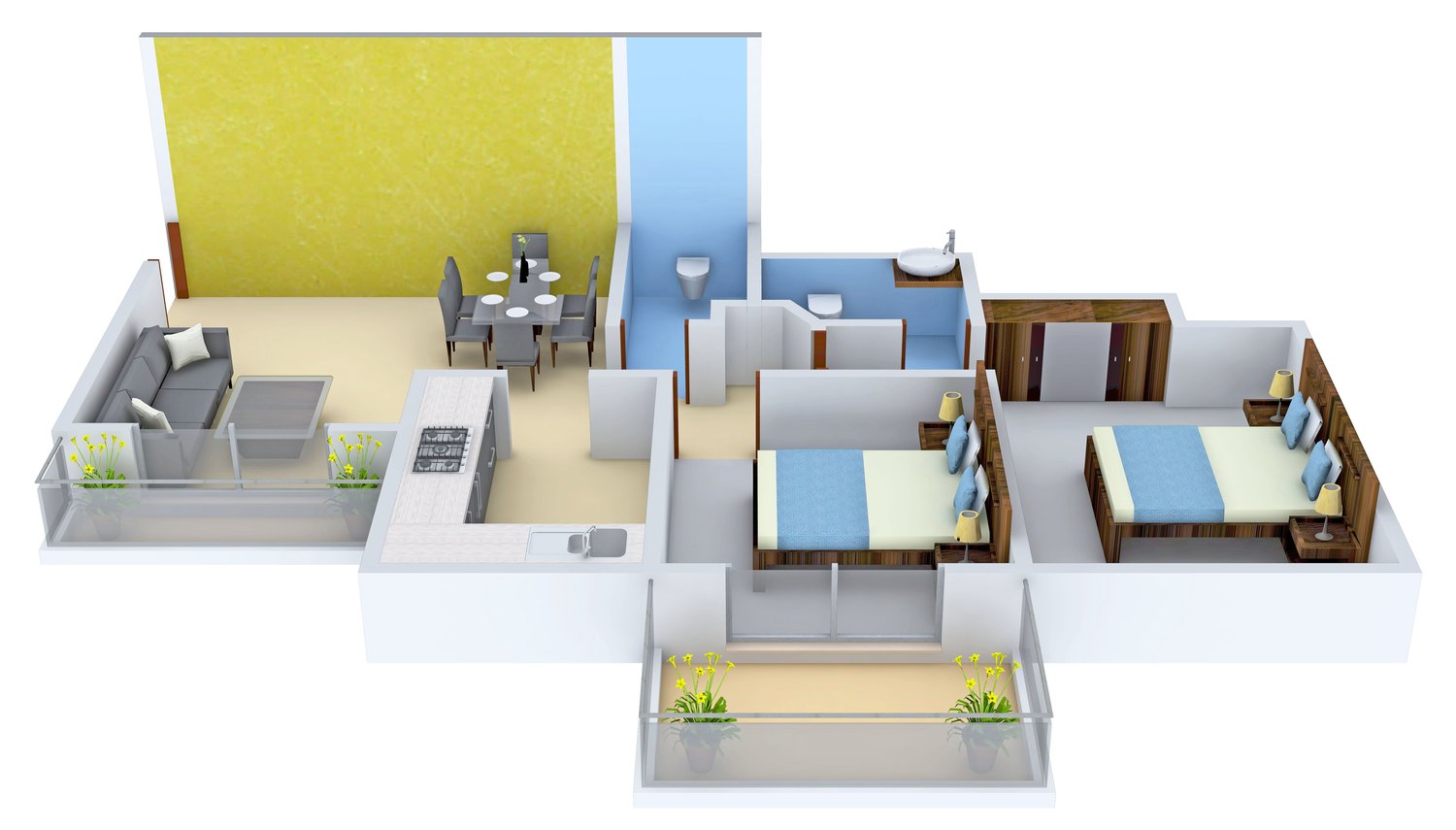 3DFloorPlan of Regency Sarvam