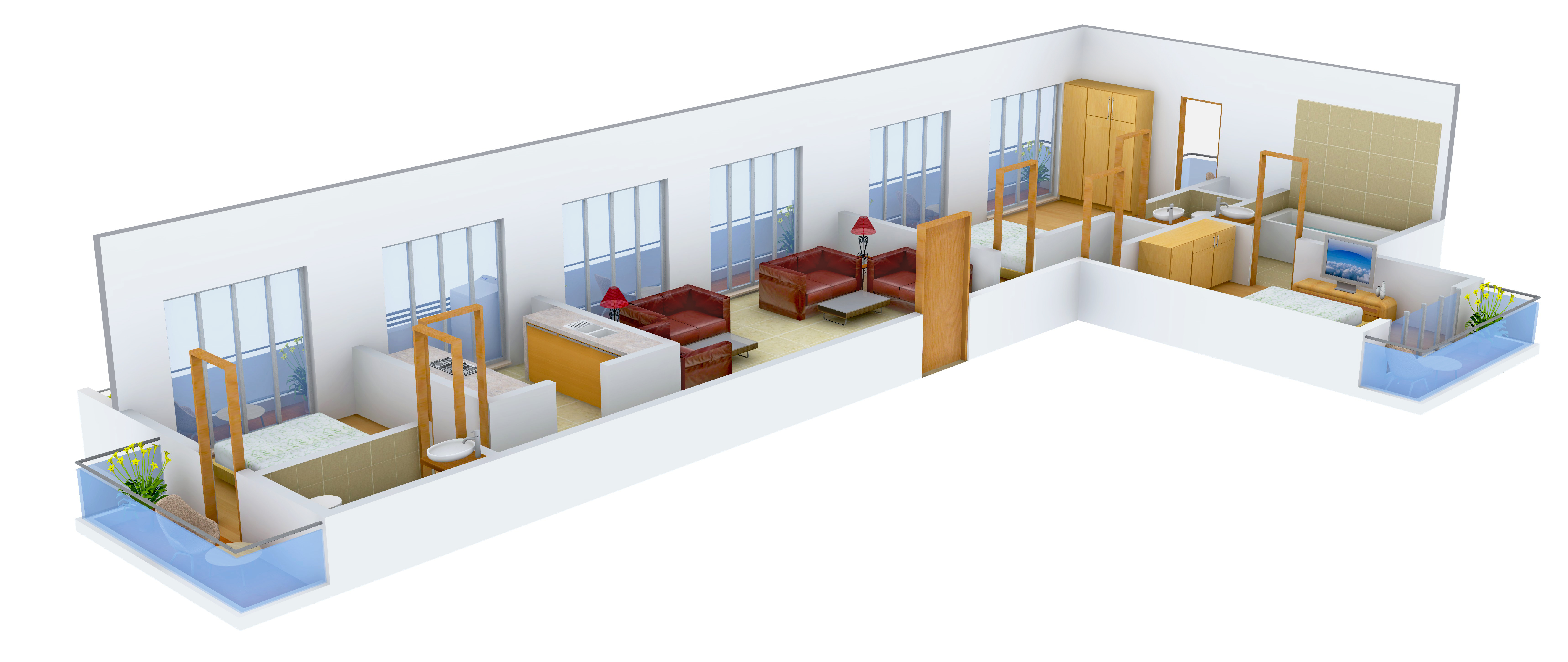 3DFloorPlan of Sadguru Platinum