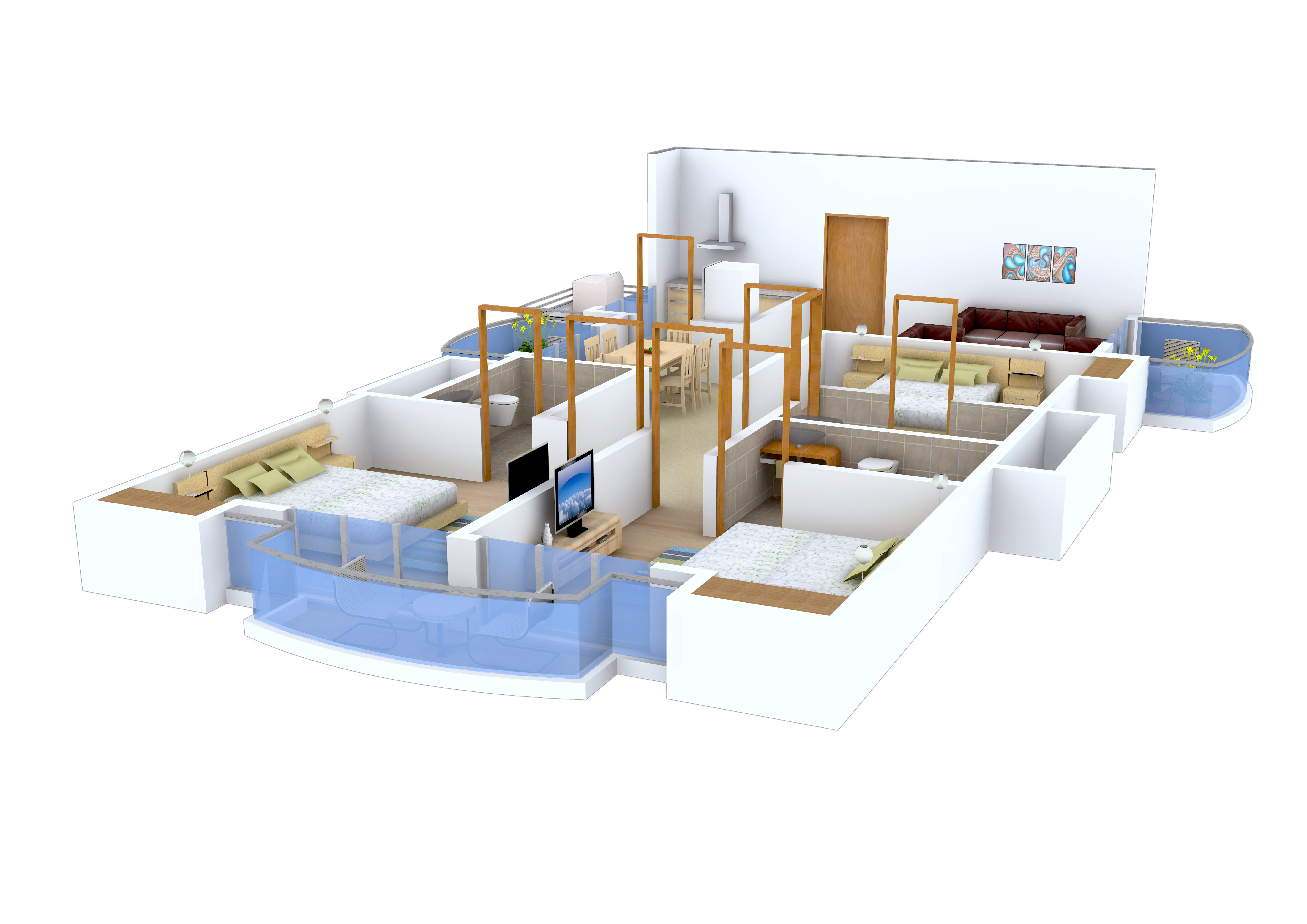 3DFloorPlan of Akme Raaga