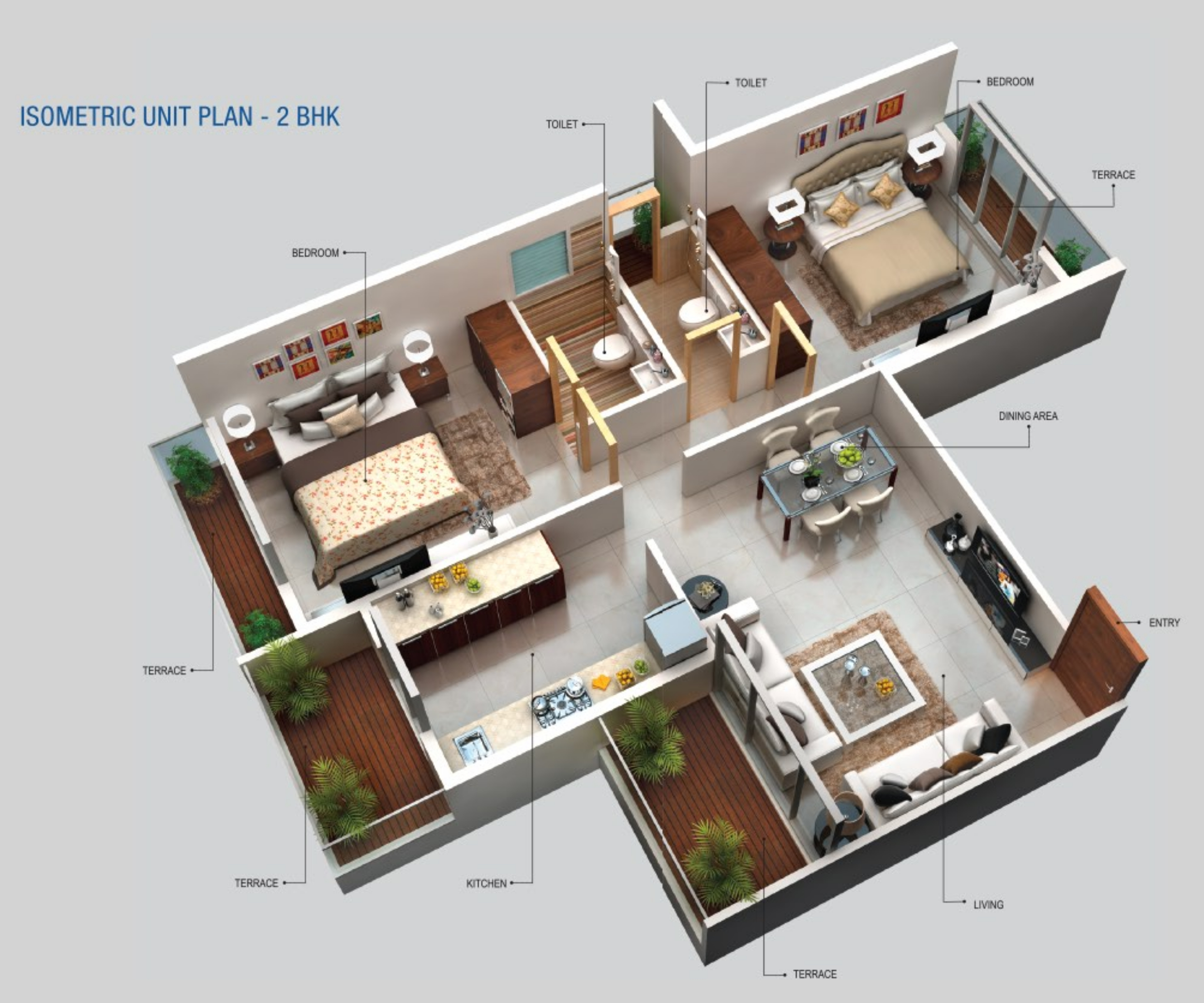 3DFloorPlan of Kamdhenu Oaklands