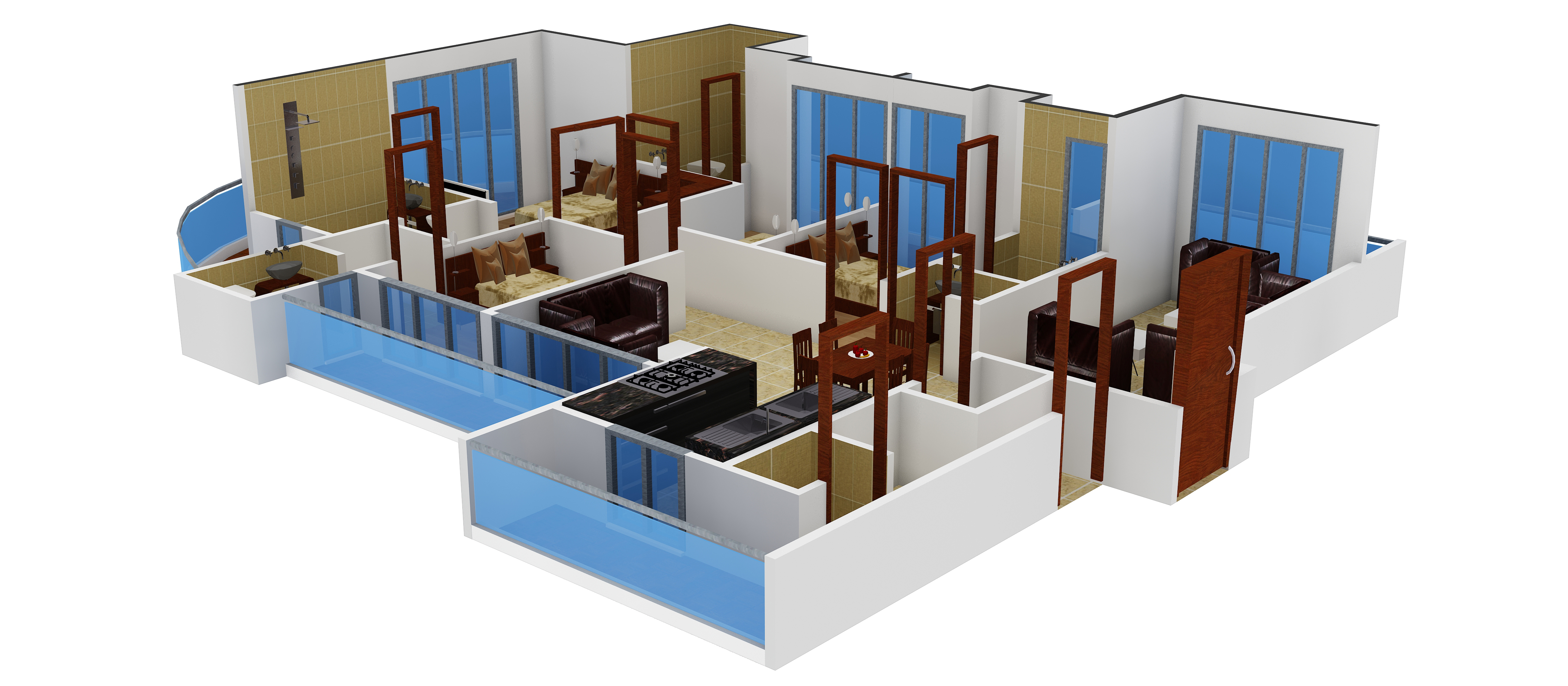 3DFloorPlan of Parx Laureate