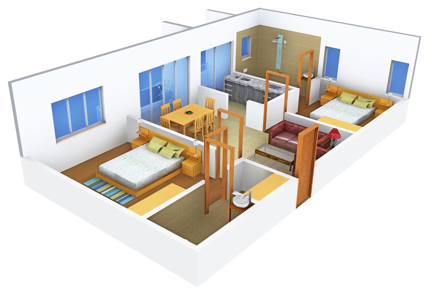 3DFloorPlan of Shravanthi Paramount