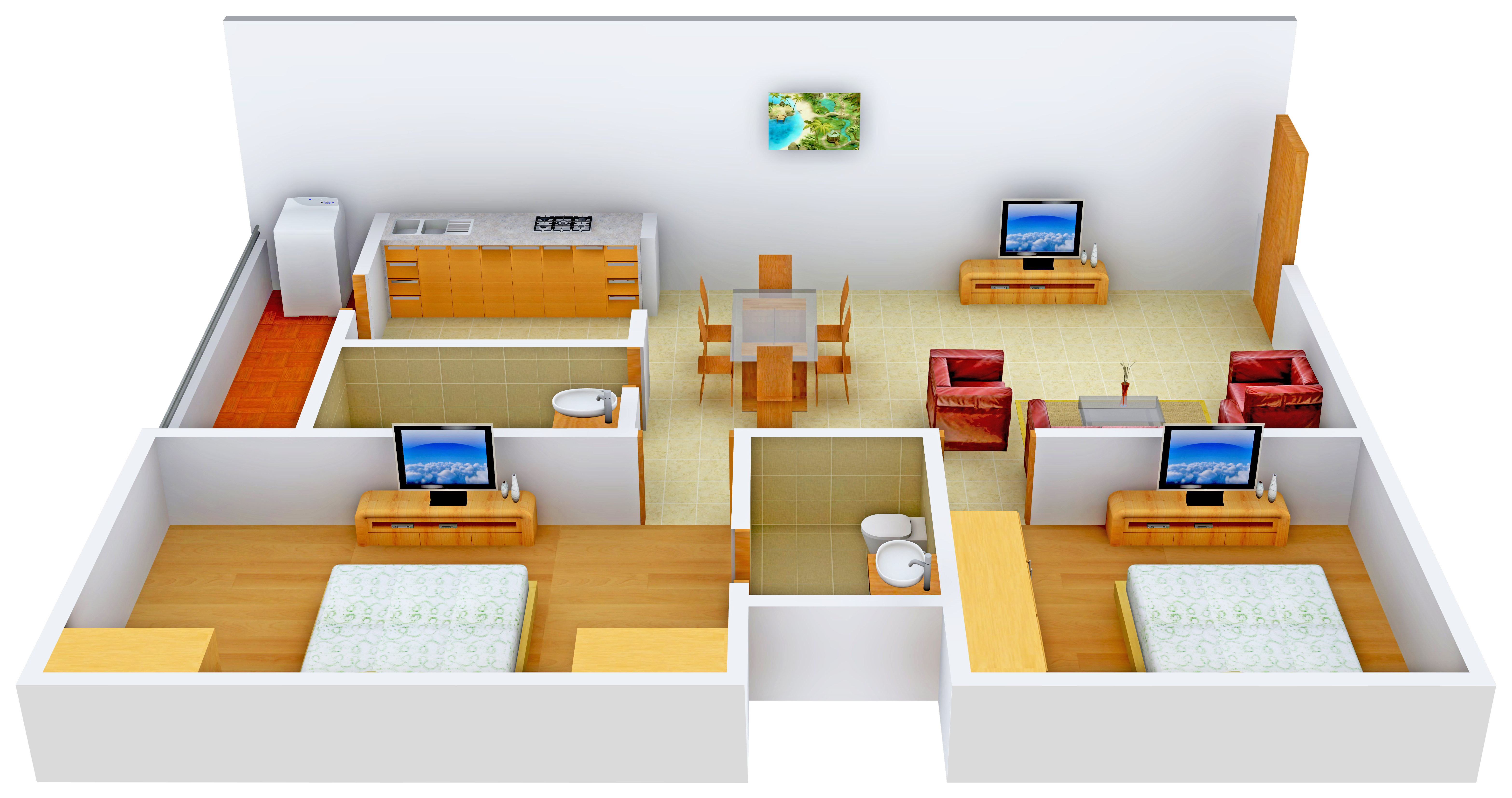 3DFloorPlan of Anubhava Ishwerya Iris