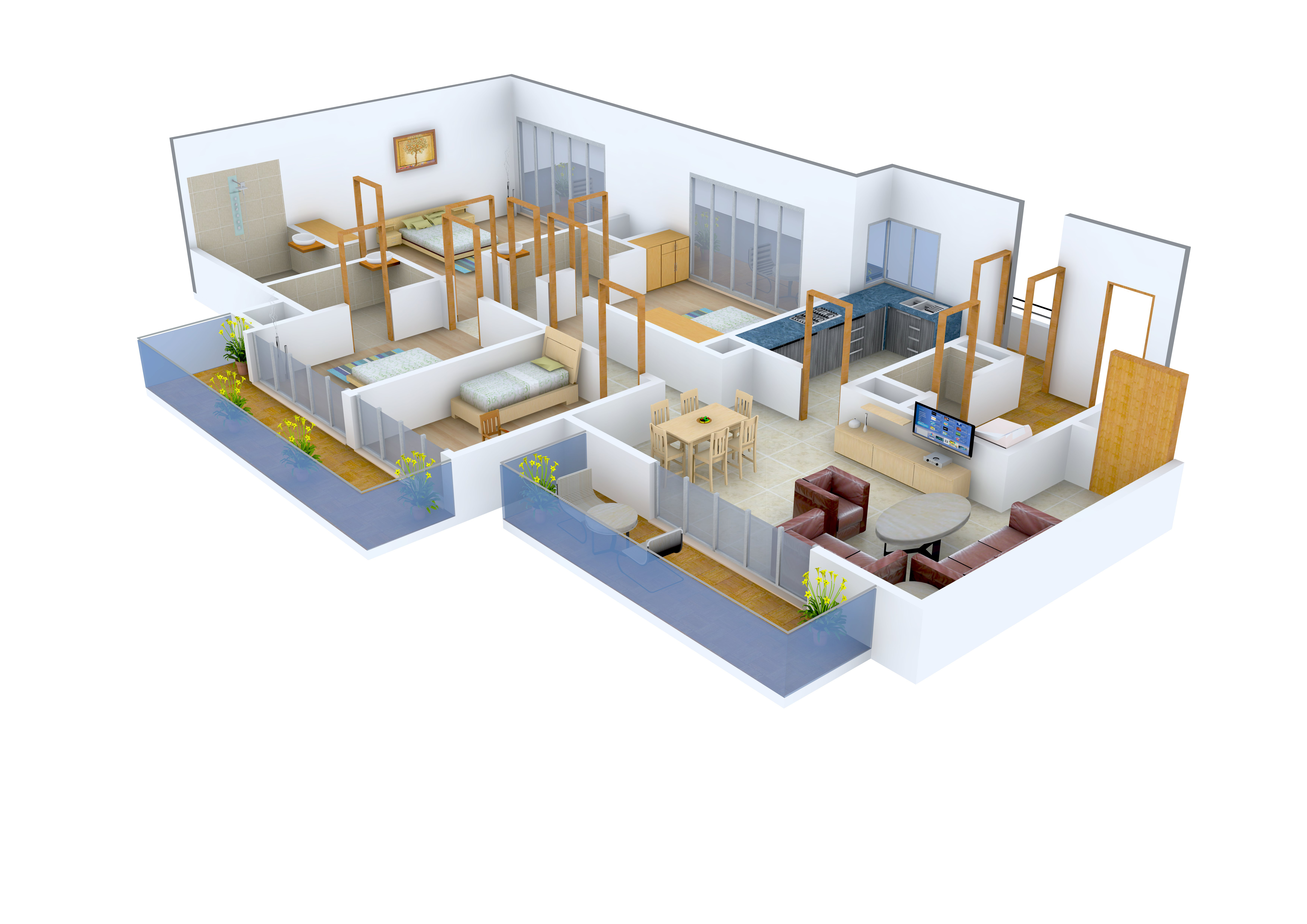3DFloorPlan of Anant Raj Maceo