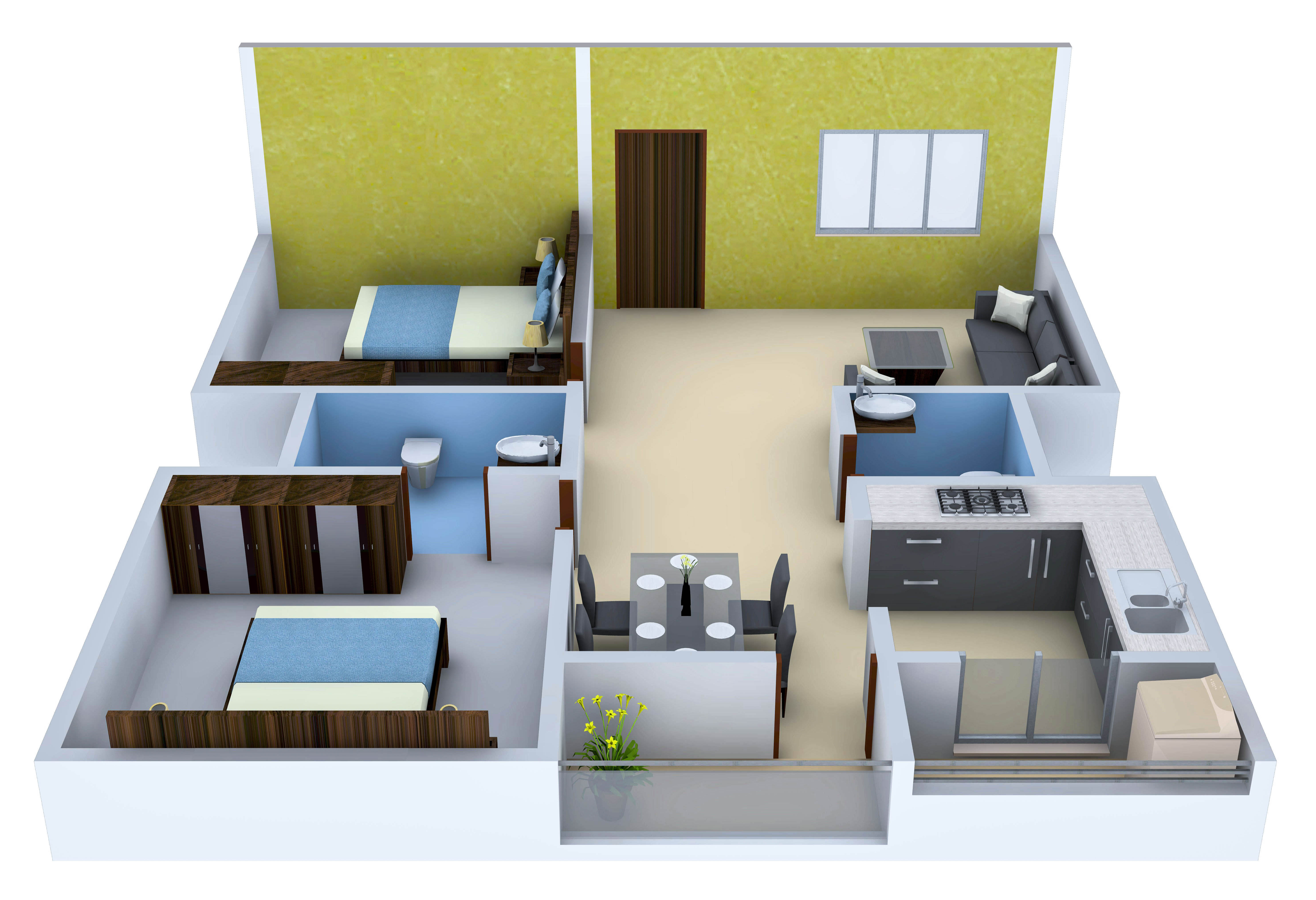 3DFloorPlan of Richmond Lake View