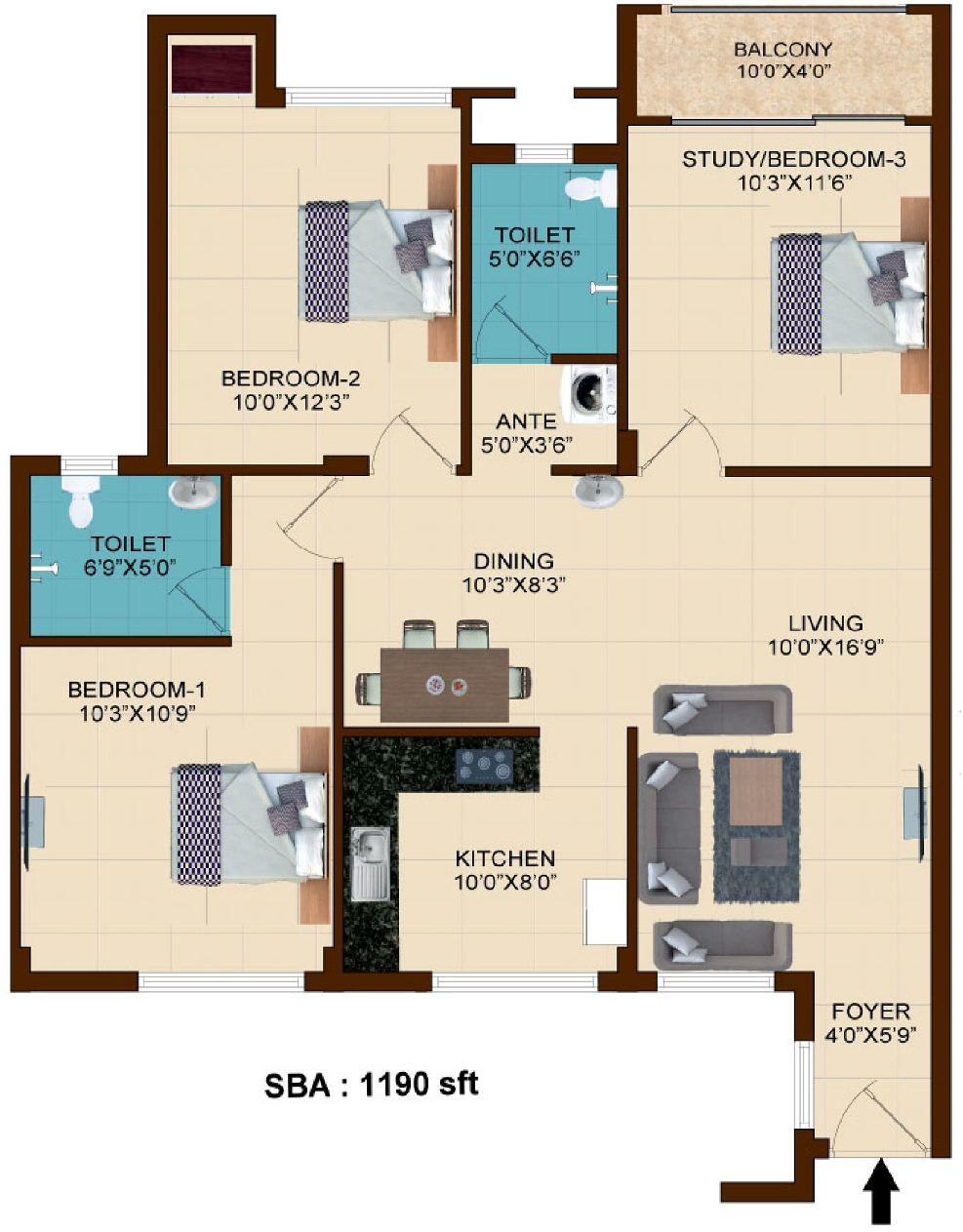 3D Floor Plan