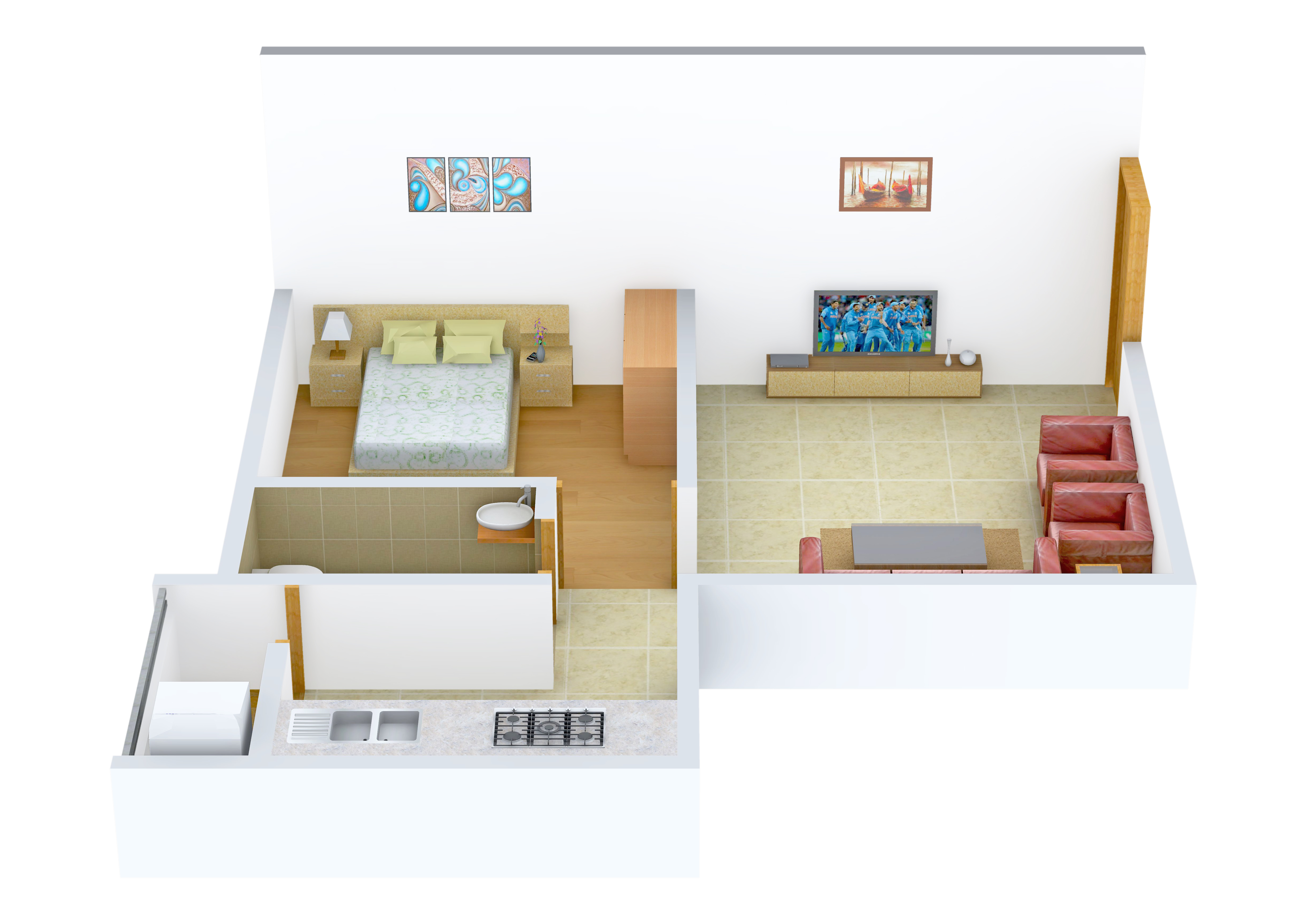 3DFloorPlan of Oyester Homes Crest Castle
