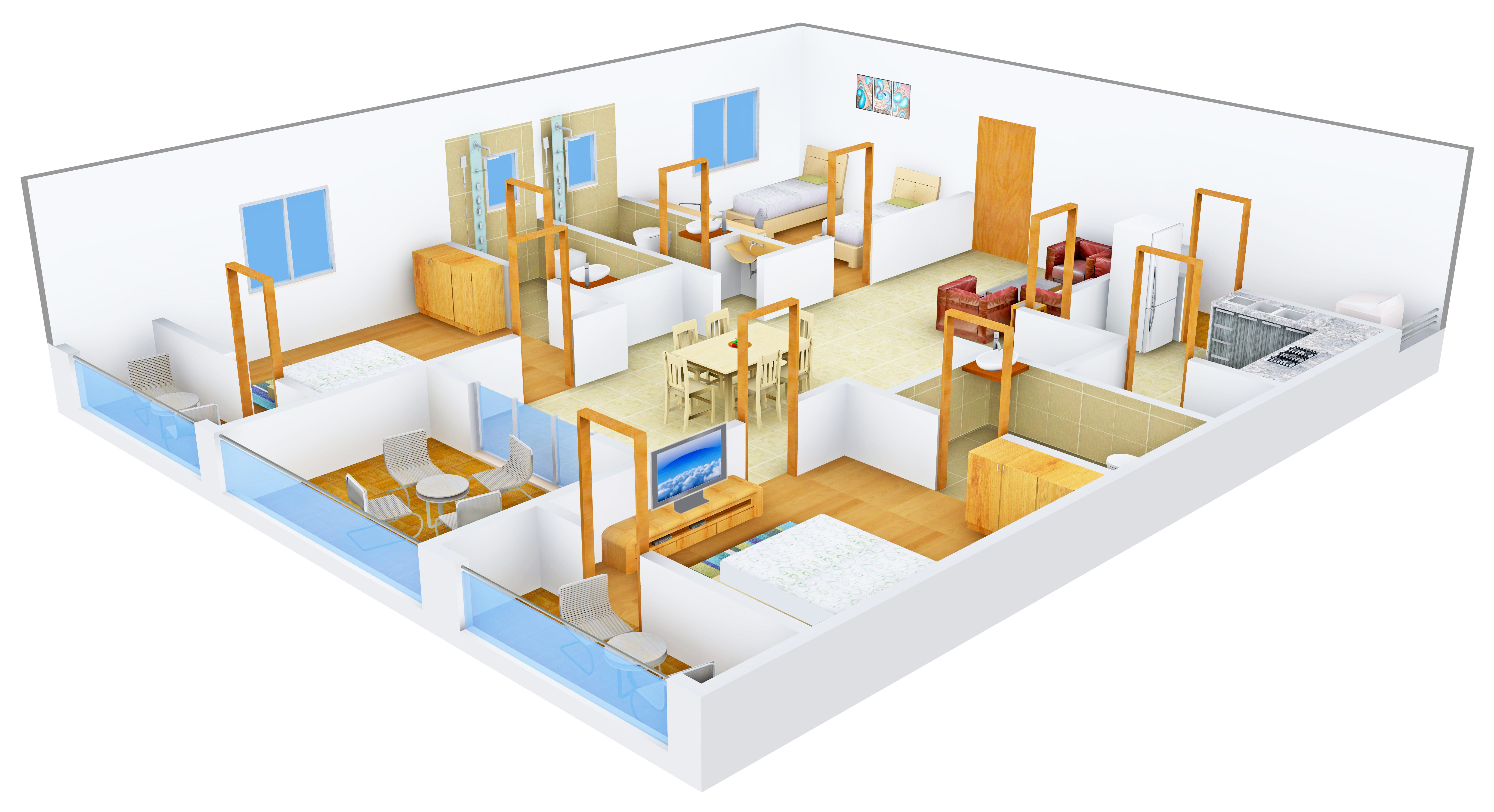 3DFloorPlan of Modi Splendour