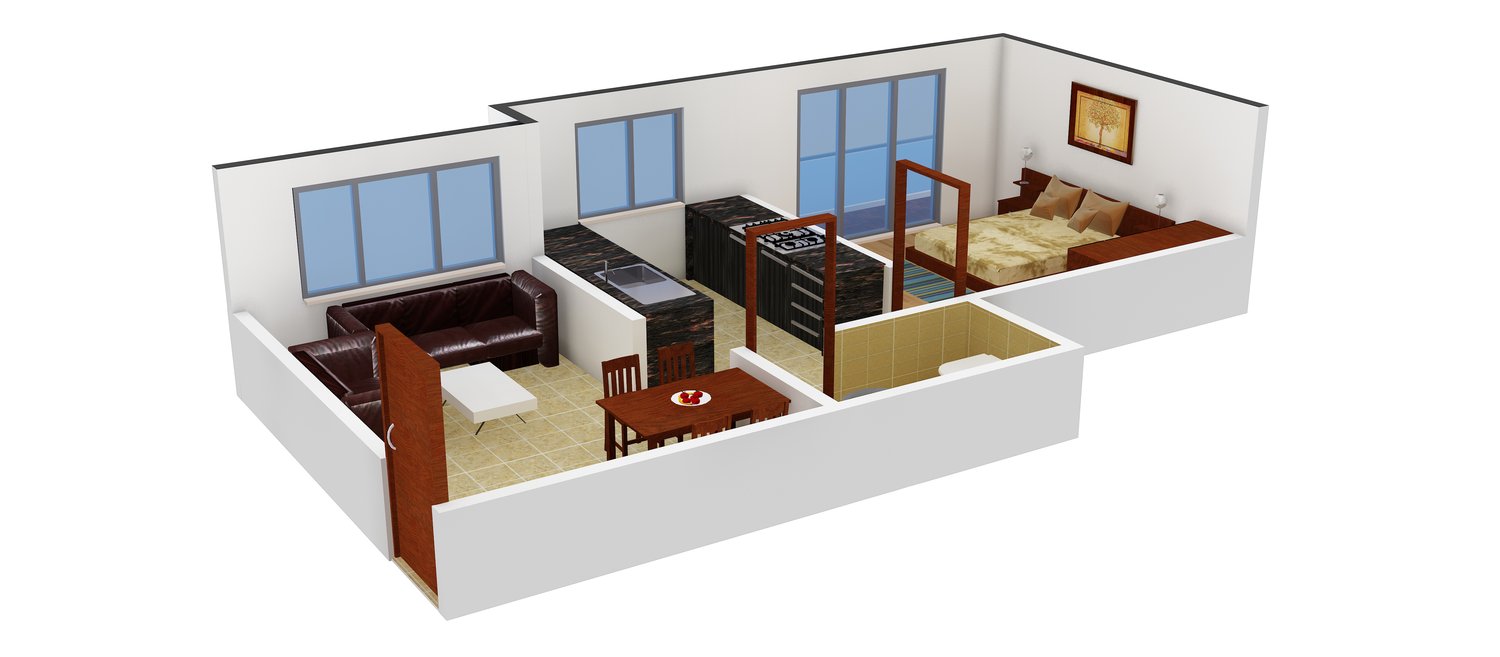 3DFloorPlan of Khushi Aangan