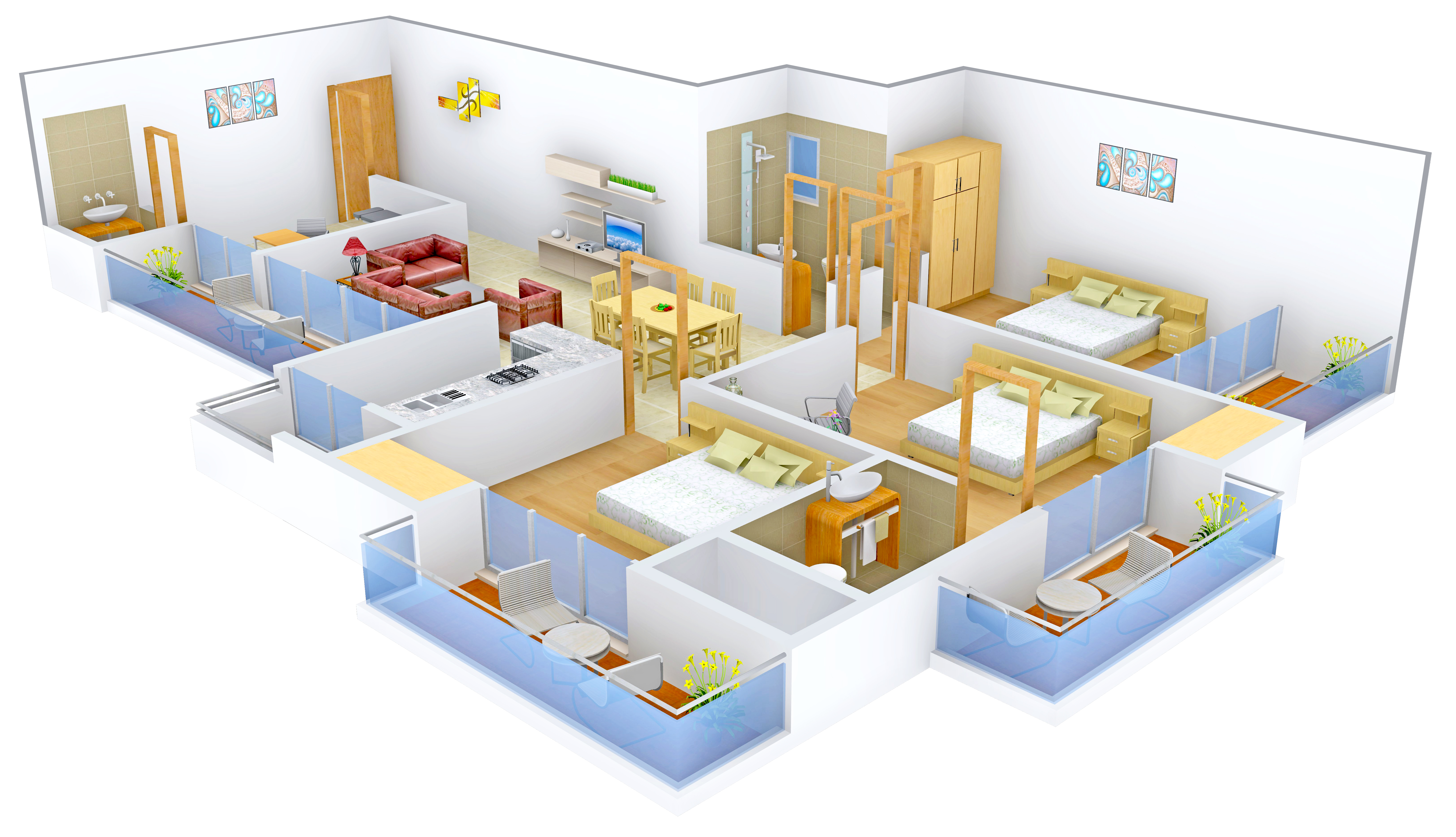 3DFloorPlan of The Antriksh Forest