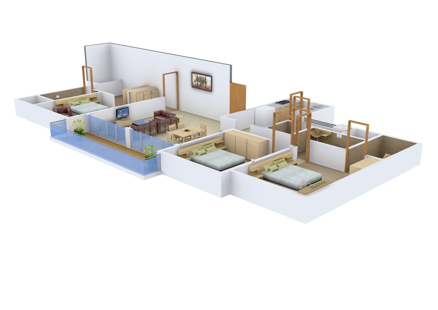 3DFloorPlan of Kohinoor City