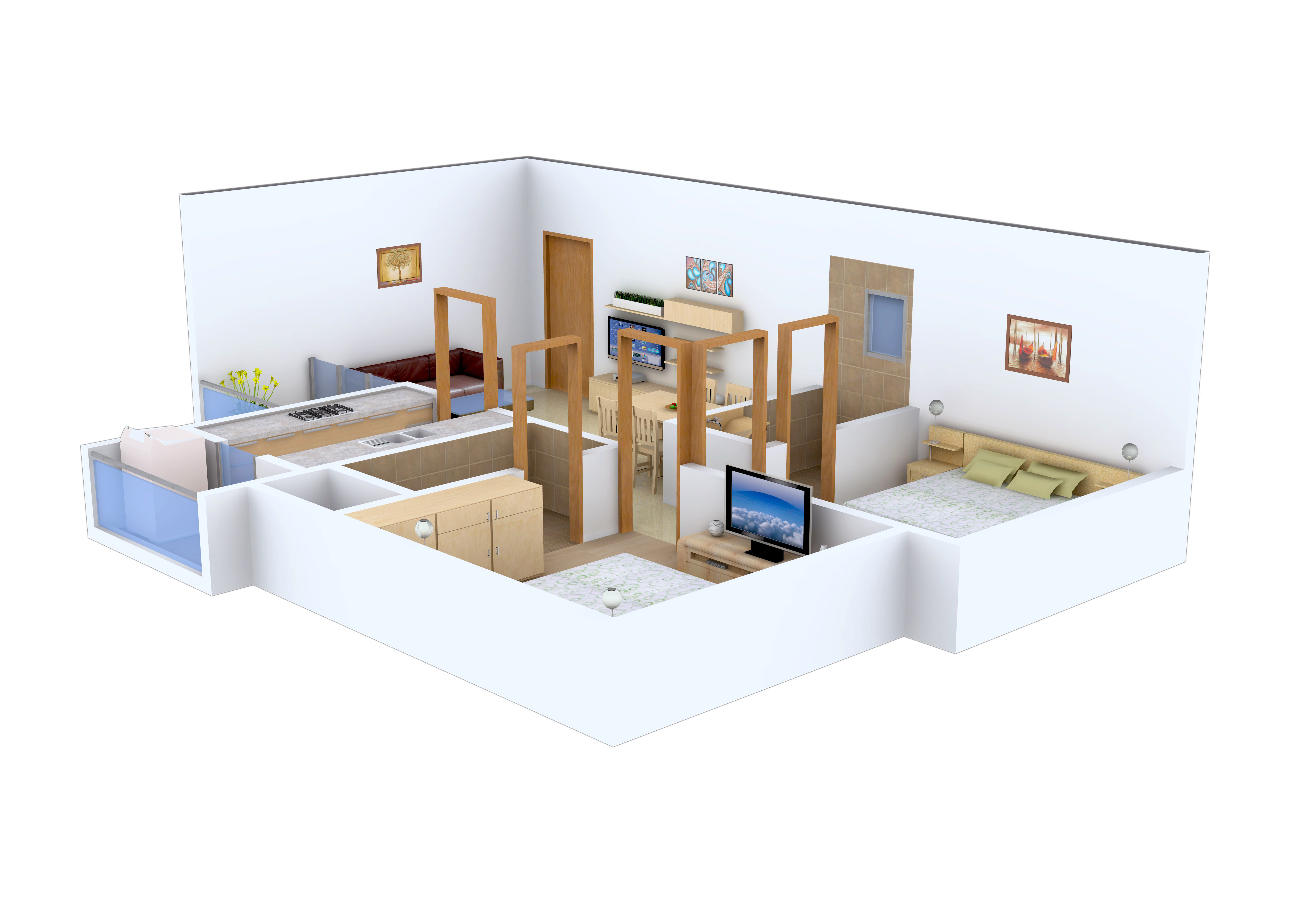 3DFloorPlan of BECC Alpha Lotus Towers