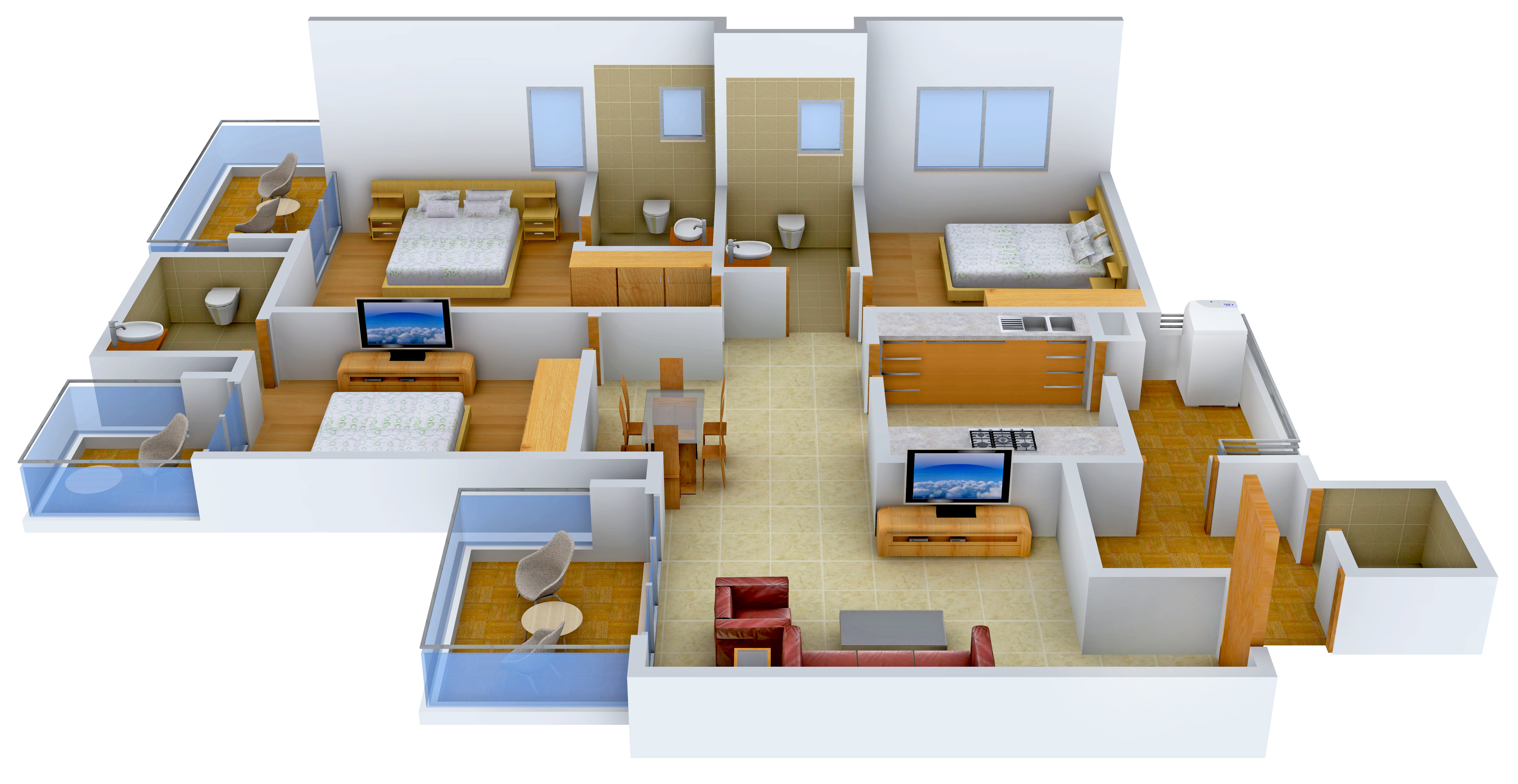 3DFloorPlan of Godrej Summit