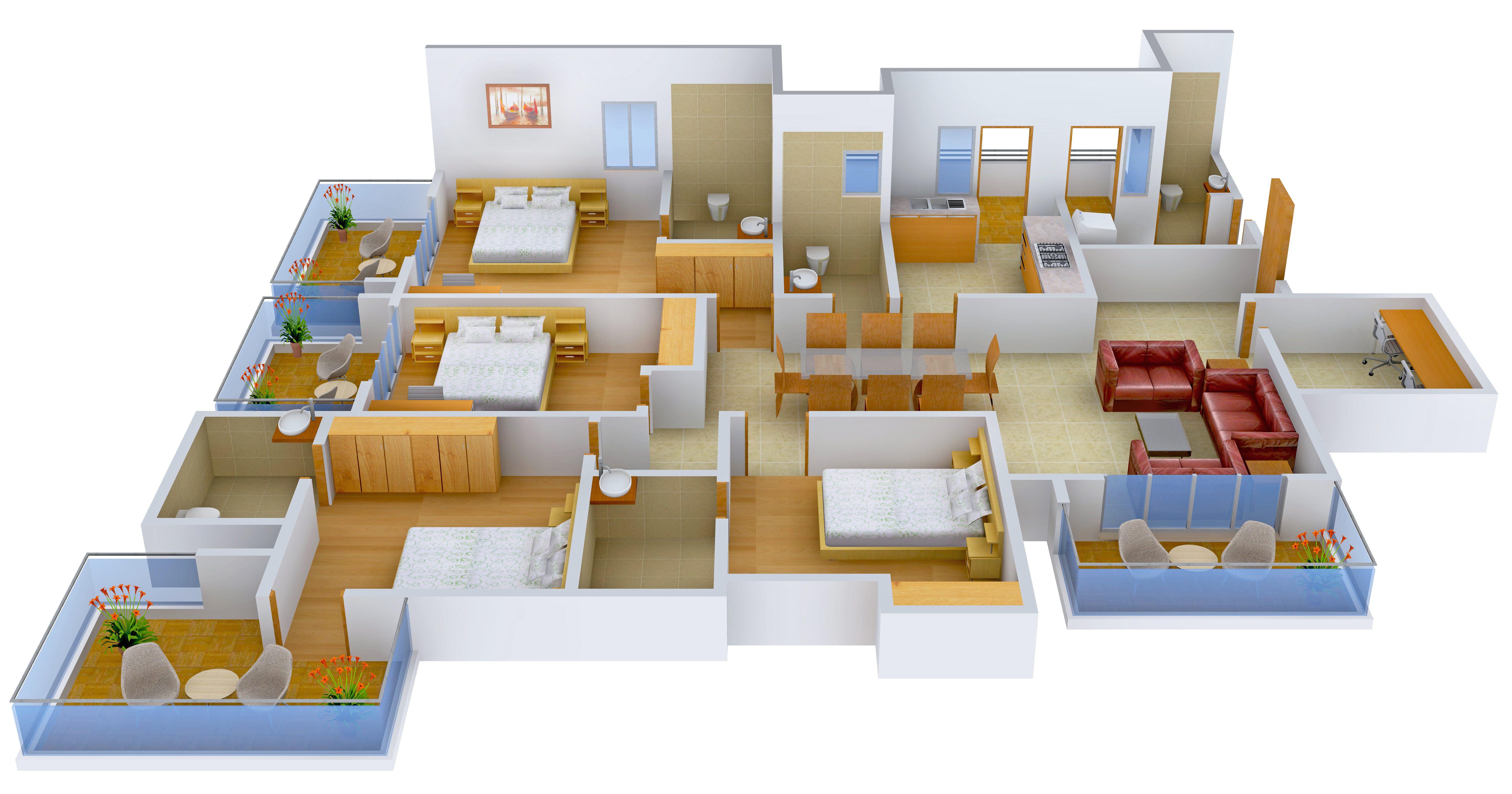 3DFloorPlan of Godrej Summit