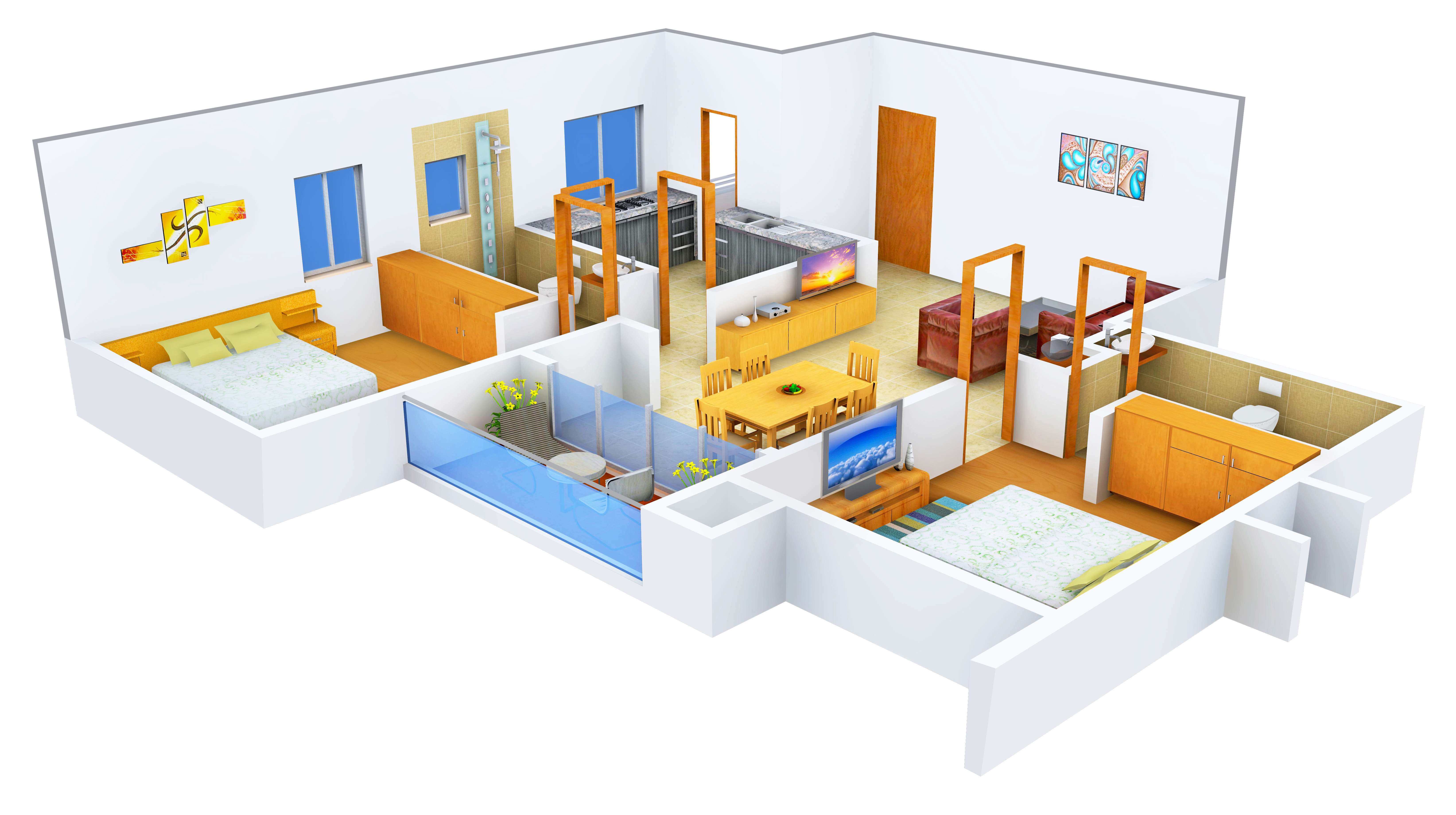 3DFloorPlan of Newry Park Tower
