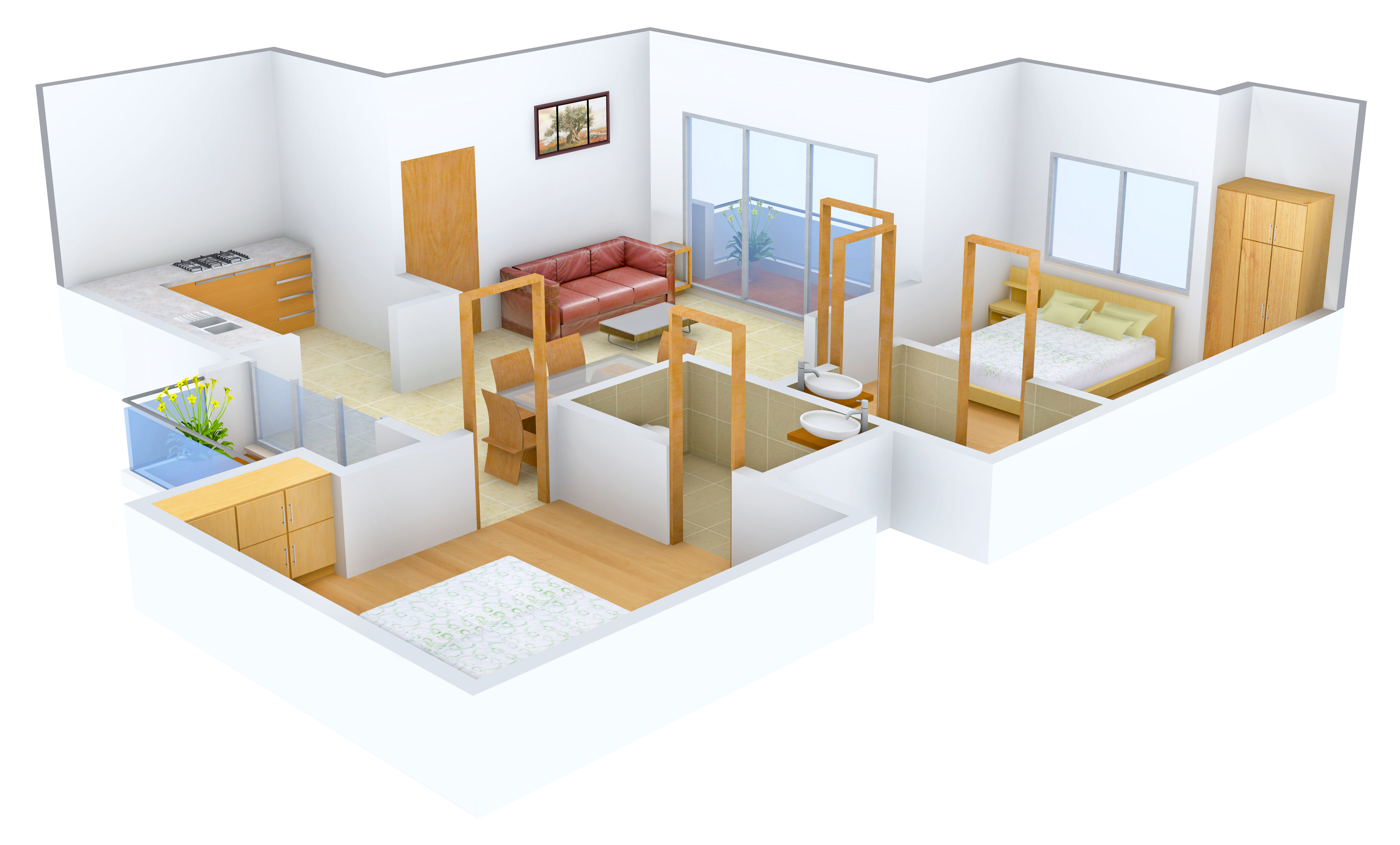 3DFloorPlan of Eldeco Hillside