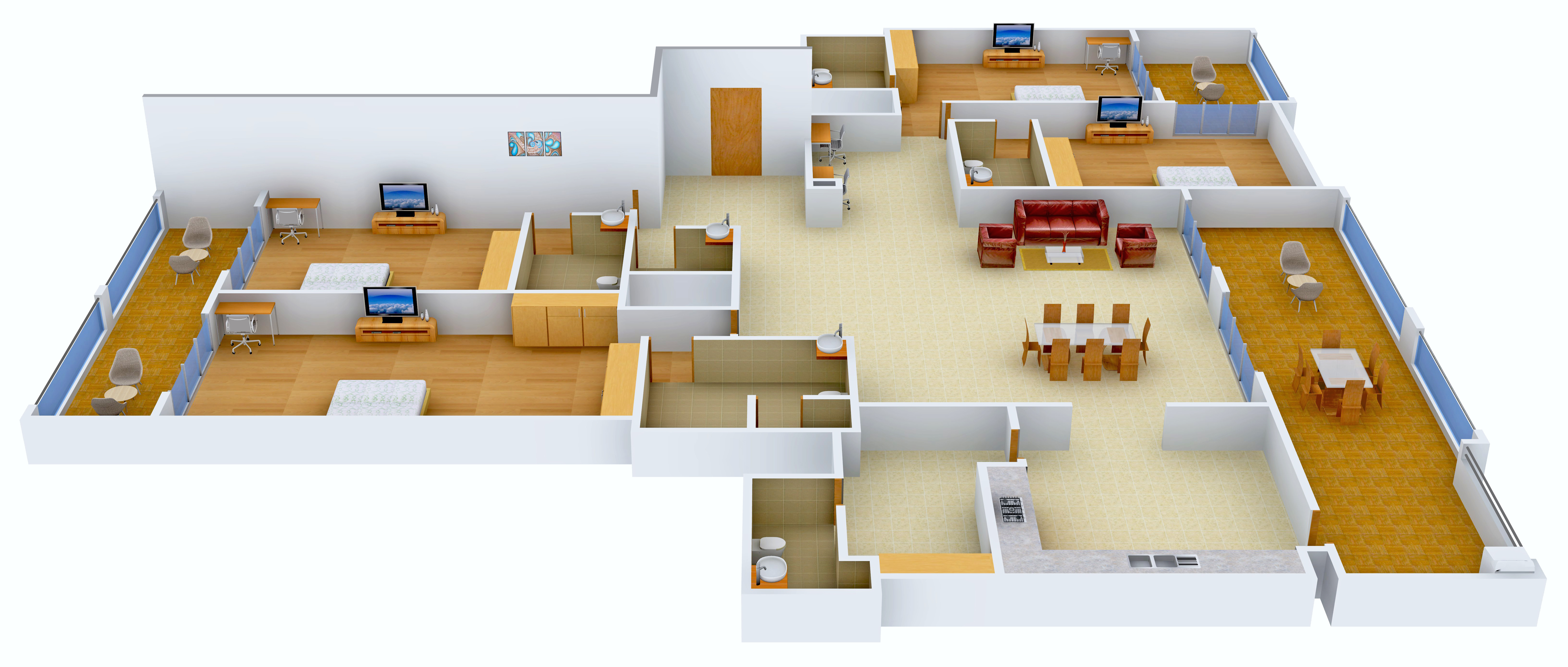 3DFloorPlan of UKN Miraya Rose