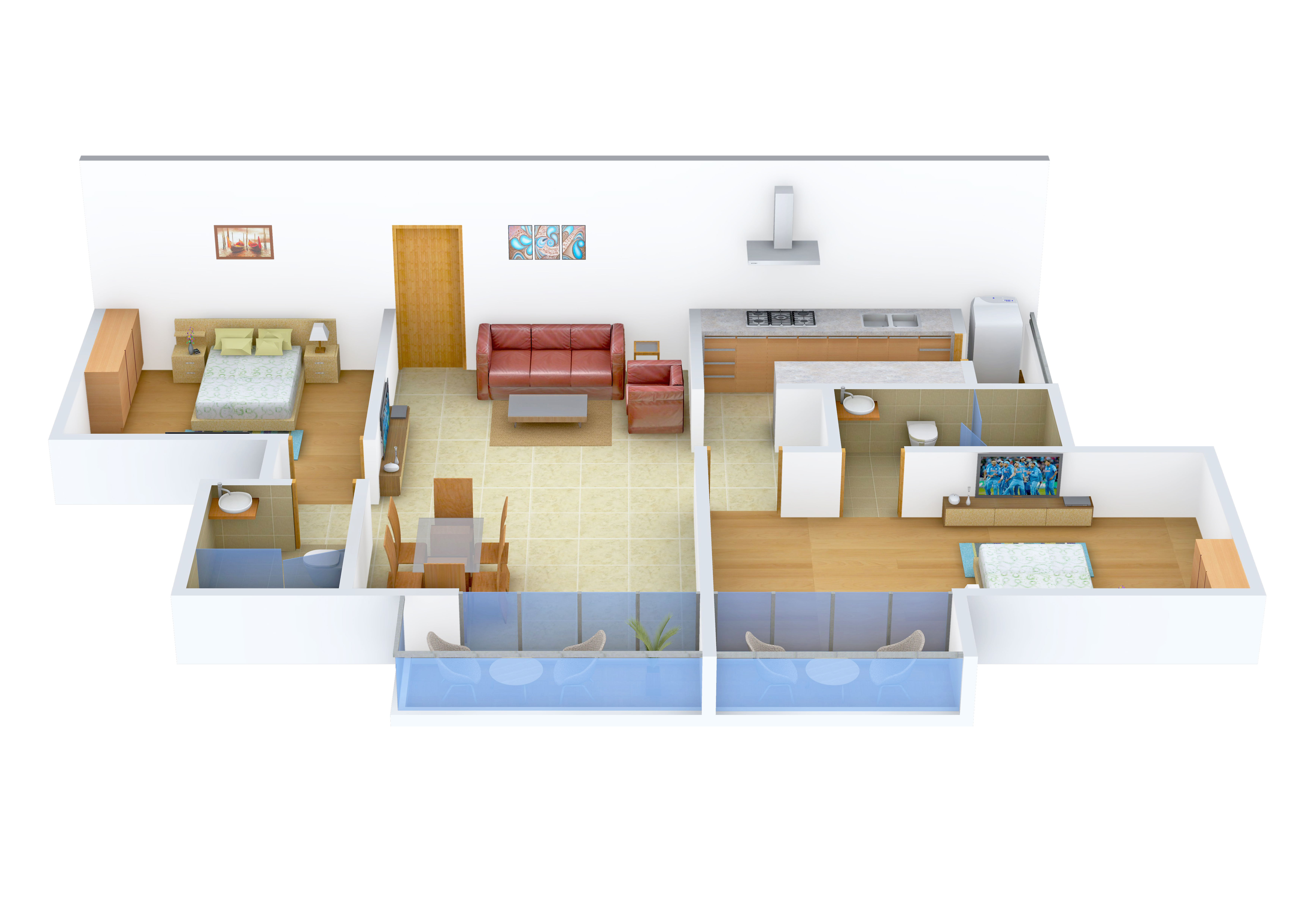 3DFloorPlan of Samruddhi North Square