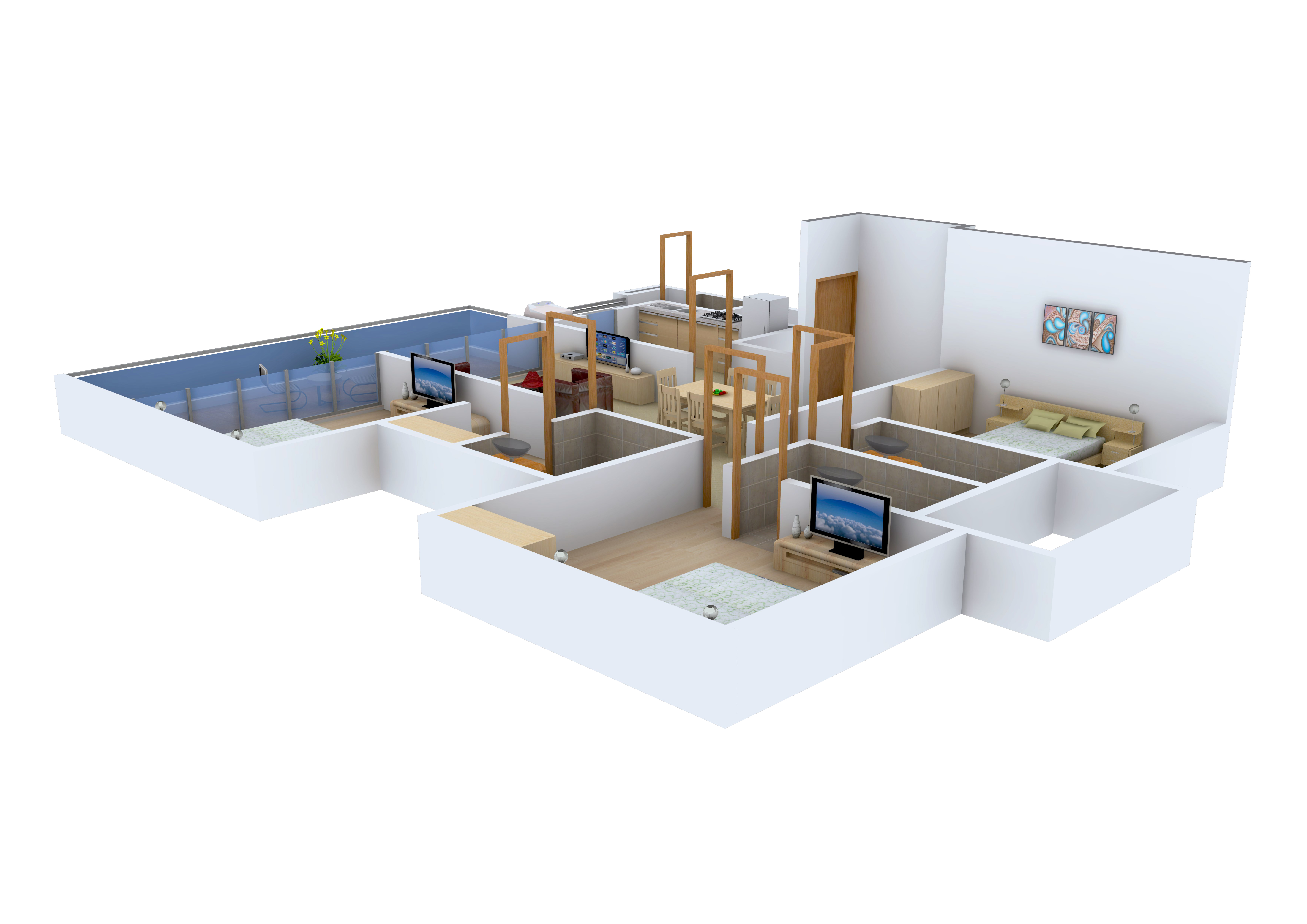 3DFloorPlan of Lushlife The OVO Life