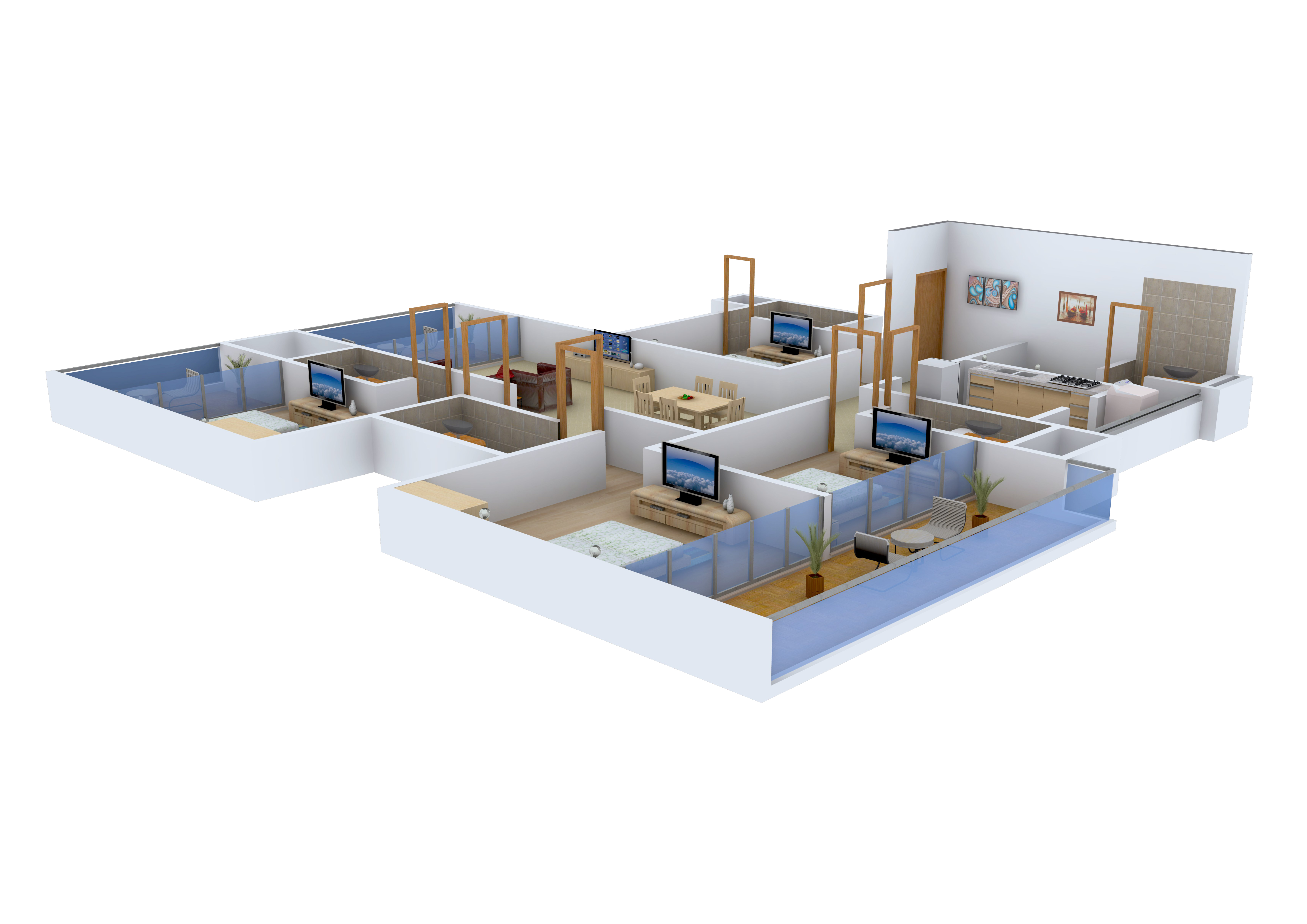 3DFloorPlan of Lushlife The OVO Life
