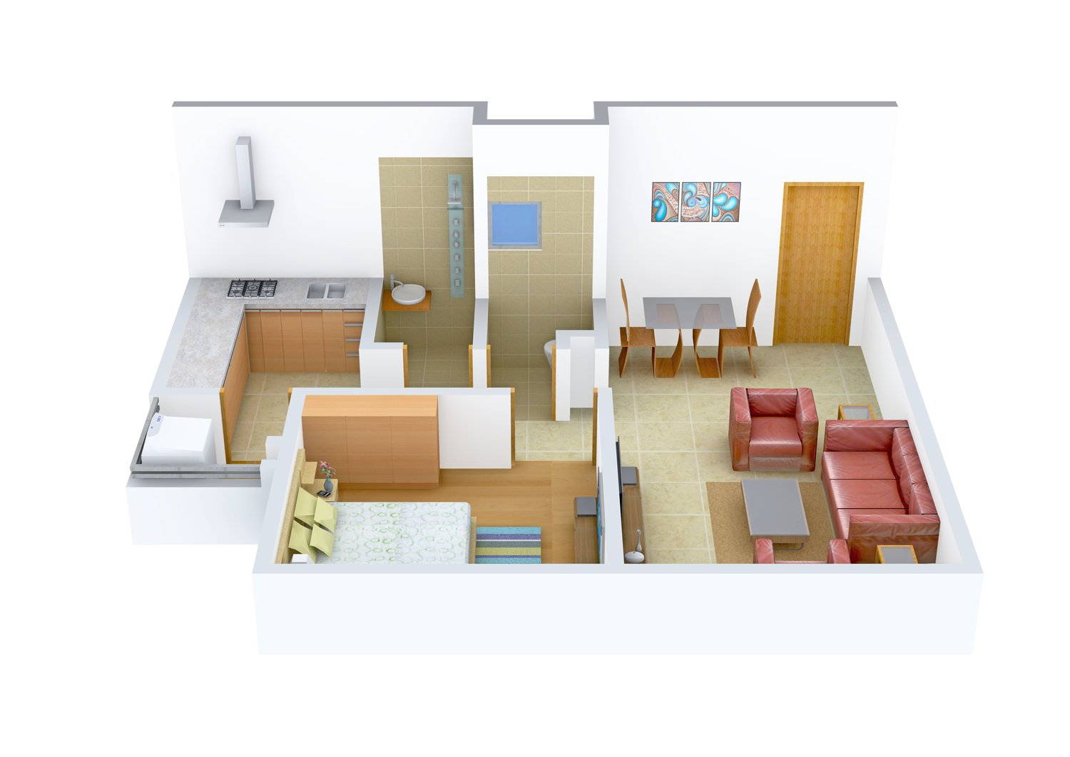 3DFloorPlan of Adani Aangan