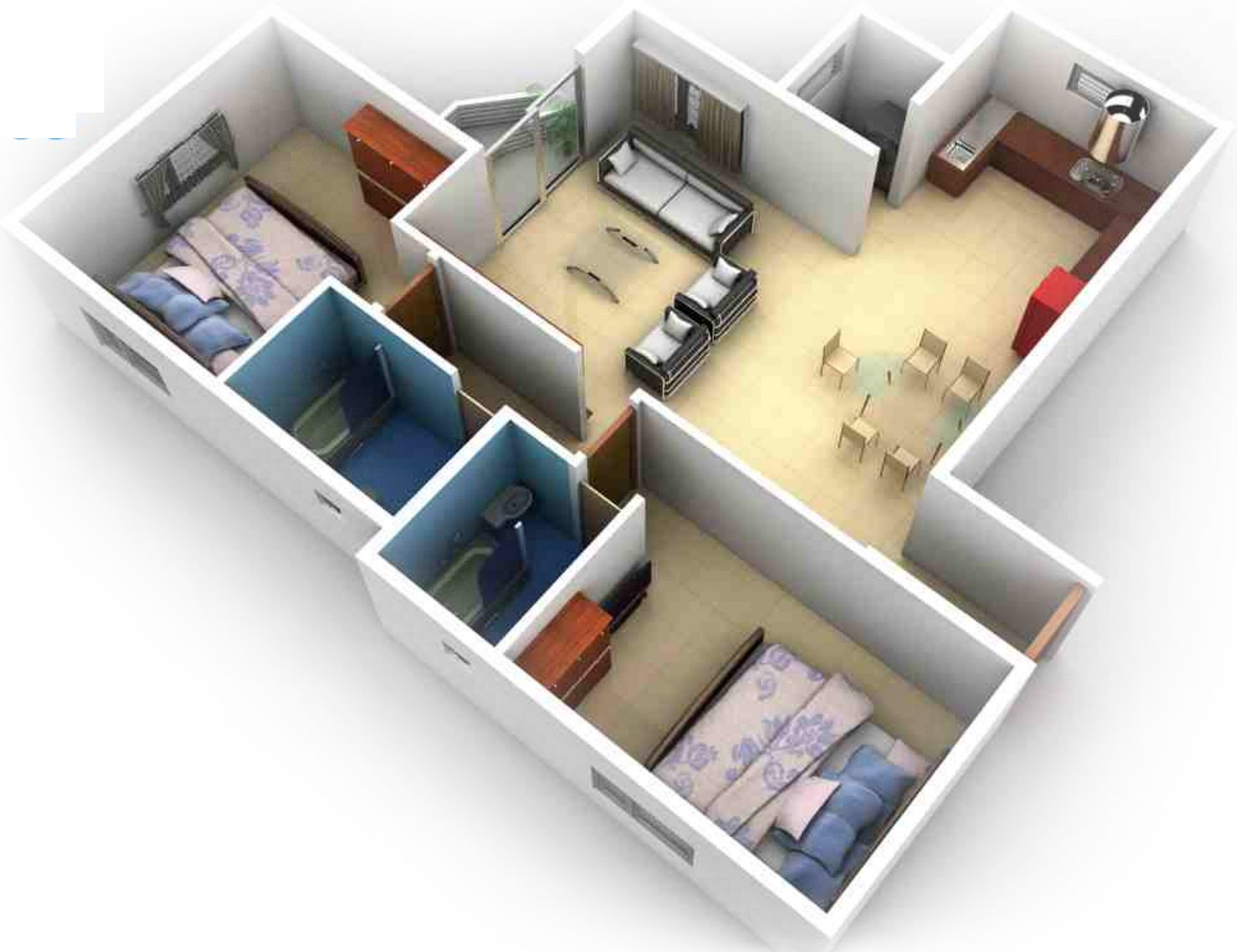 3DFloorPlan of Bluejay Aston