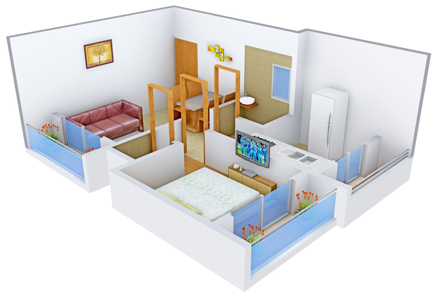 3DFloorPlan of JBD Balaji Complex