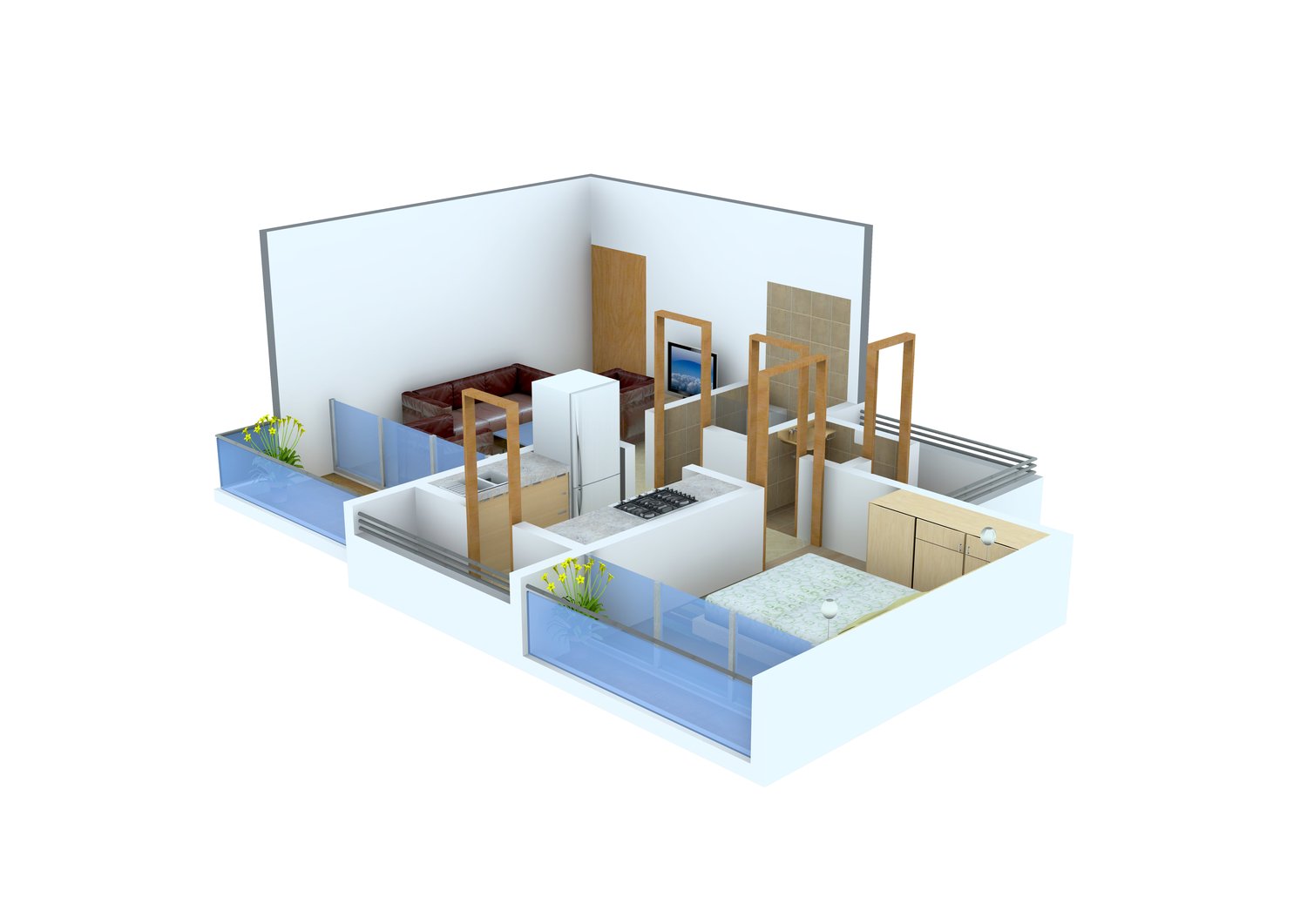 3DFloorPlan of Pyramid Signature Heights
