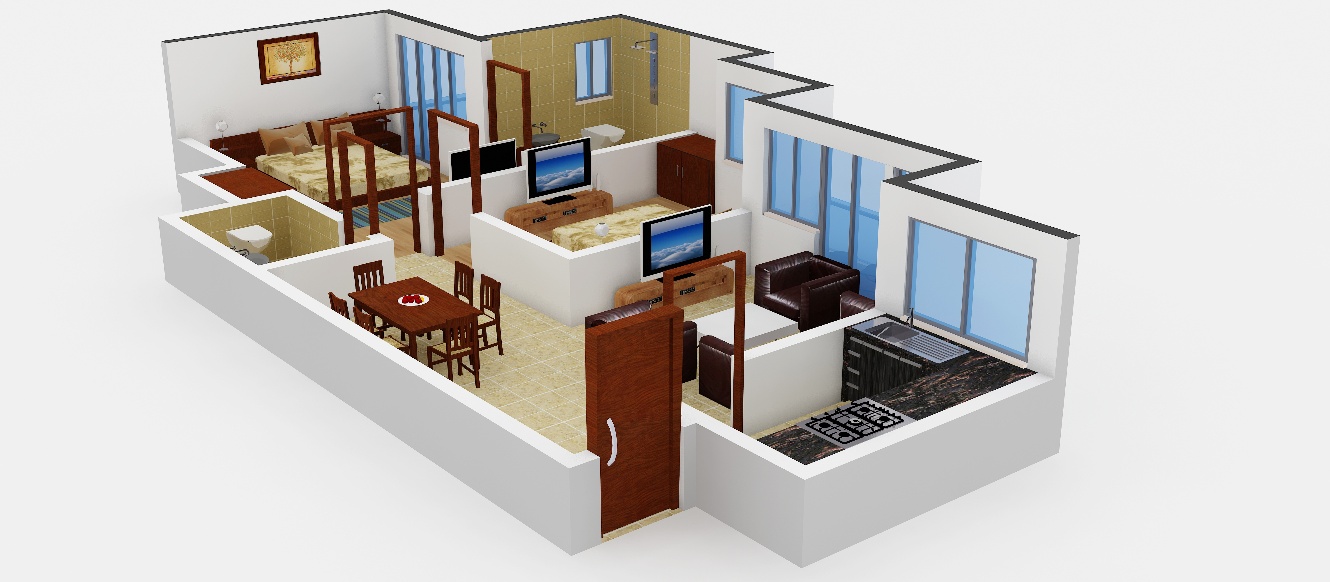 3DFloorPlan of Avalon Rangoli