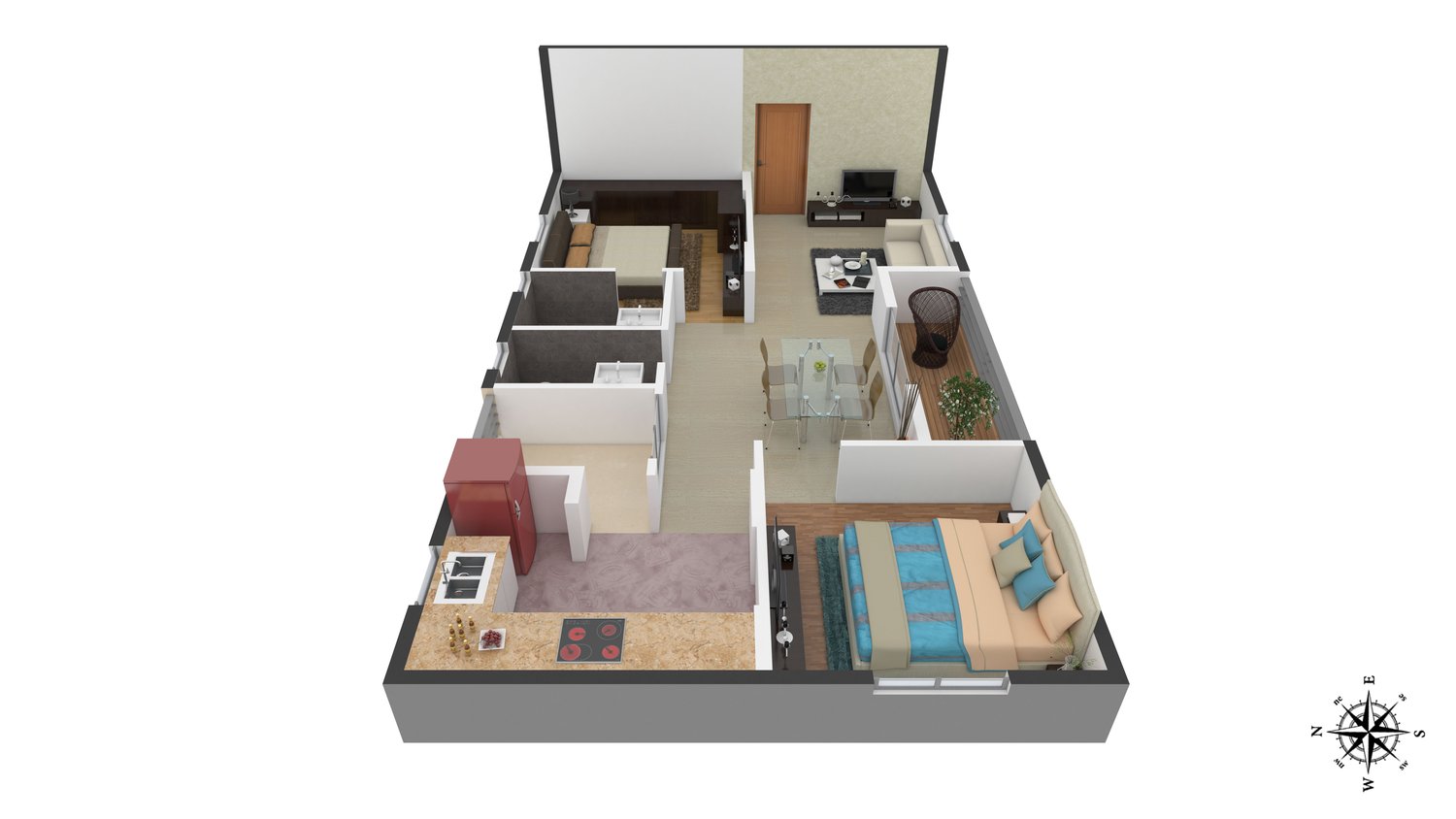 3DFloorPlan of Janapriya Arcadia