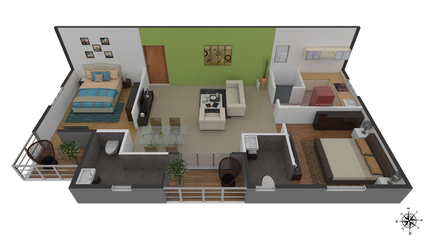 3DFloorPlan of Janapriya Arcadia