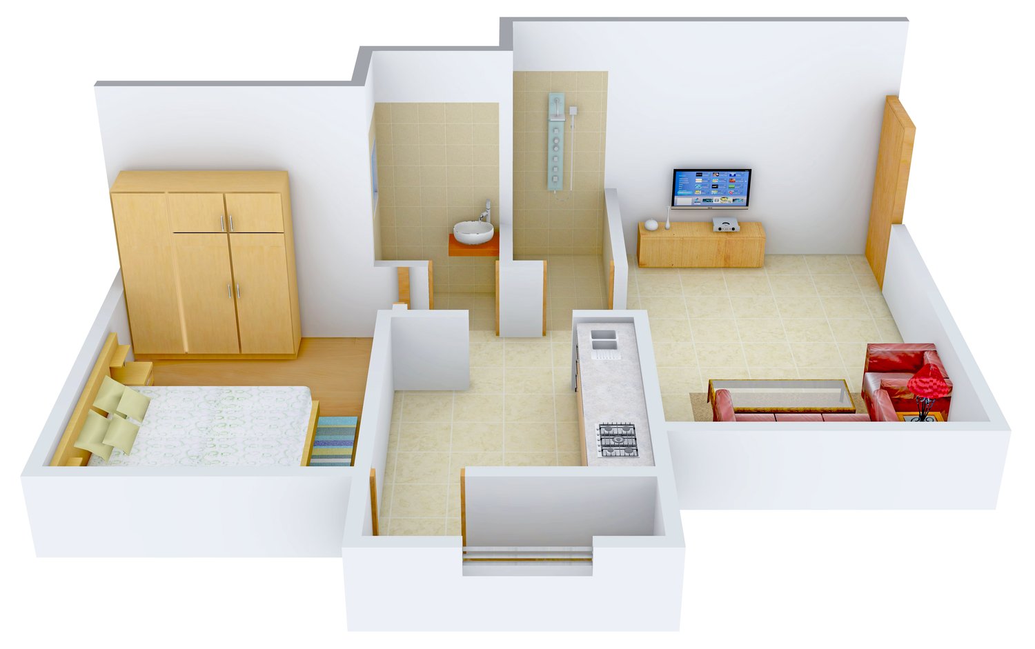 3DFloorPlan of Mirchandani Shalimar Swayam