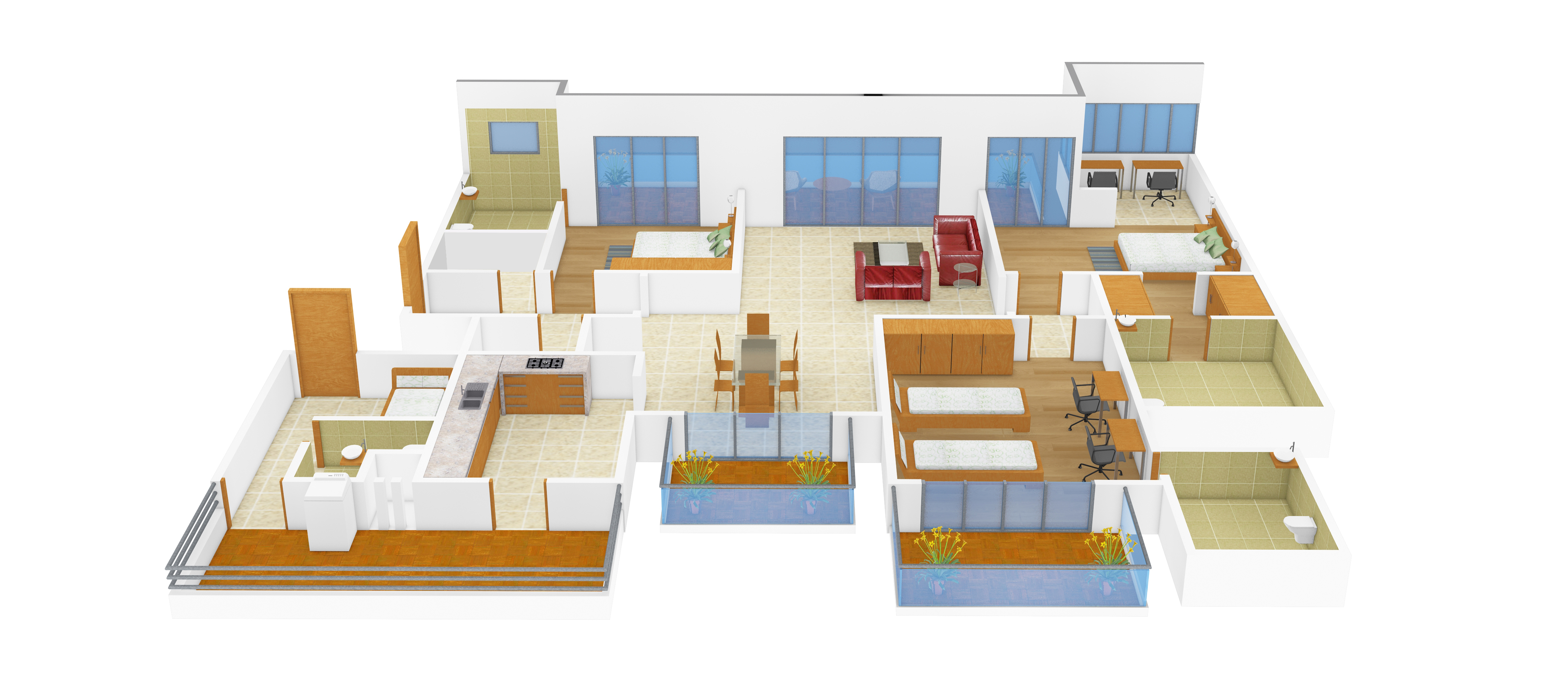 3DFloorPlan of Assotech Orion Tower